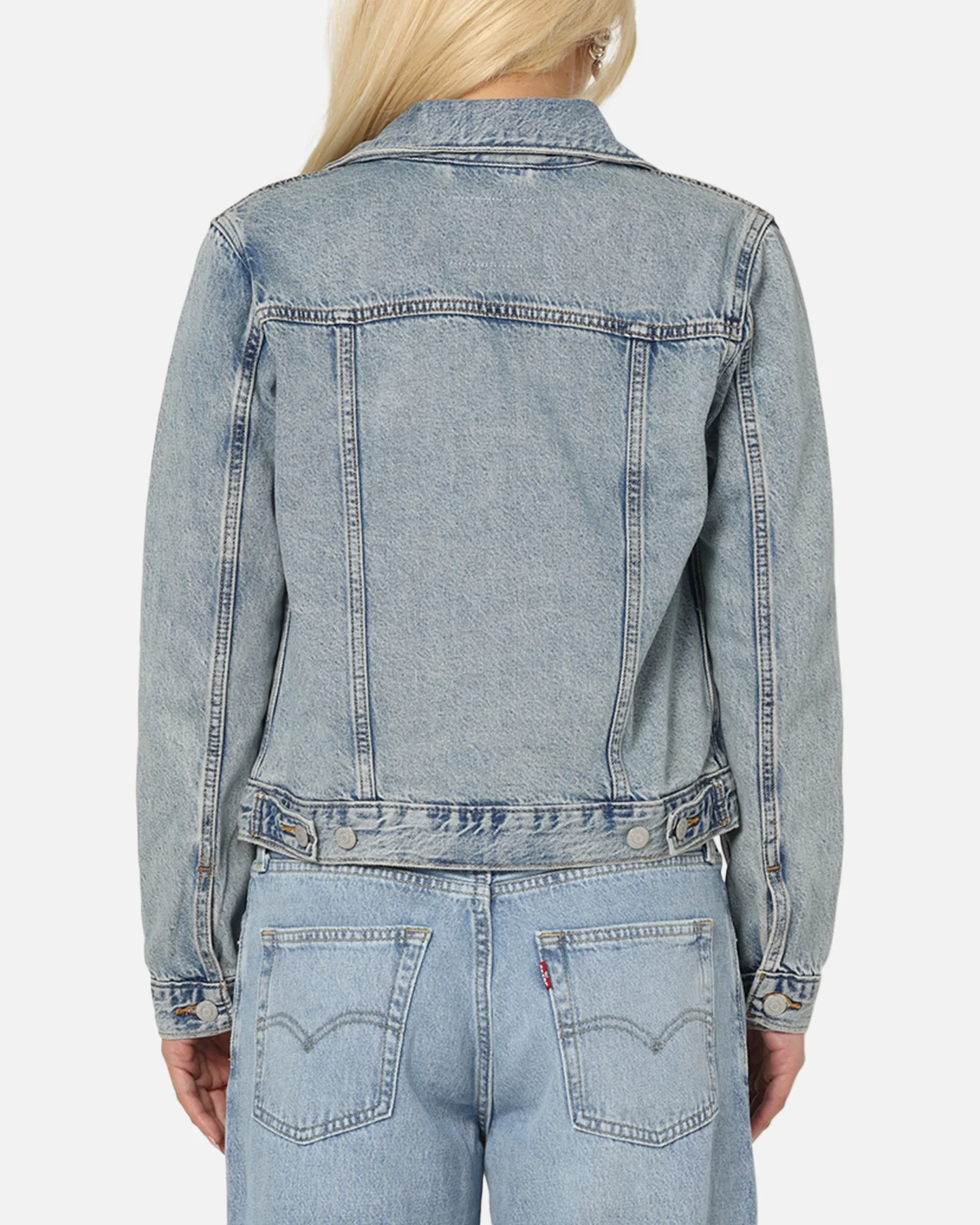 Levi Strauss And Co Women's Original Trucker Jacket Blue - Image 3