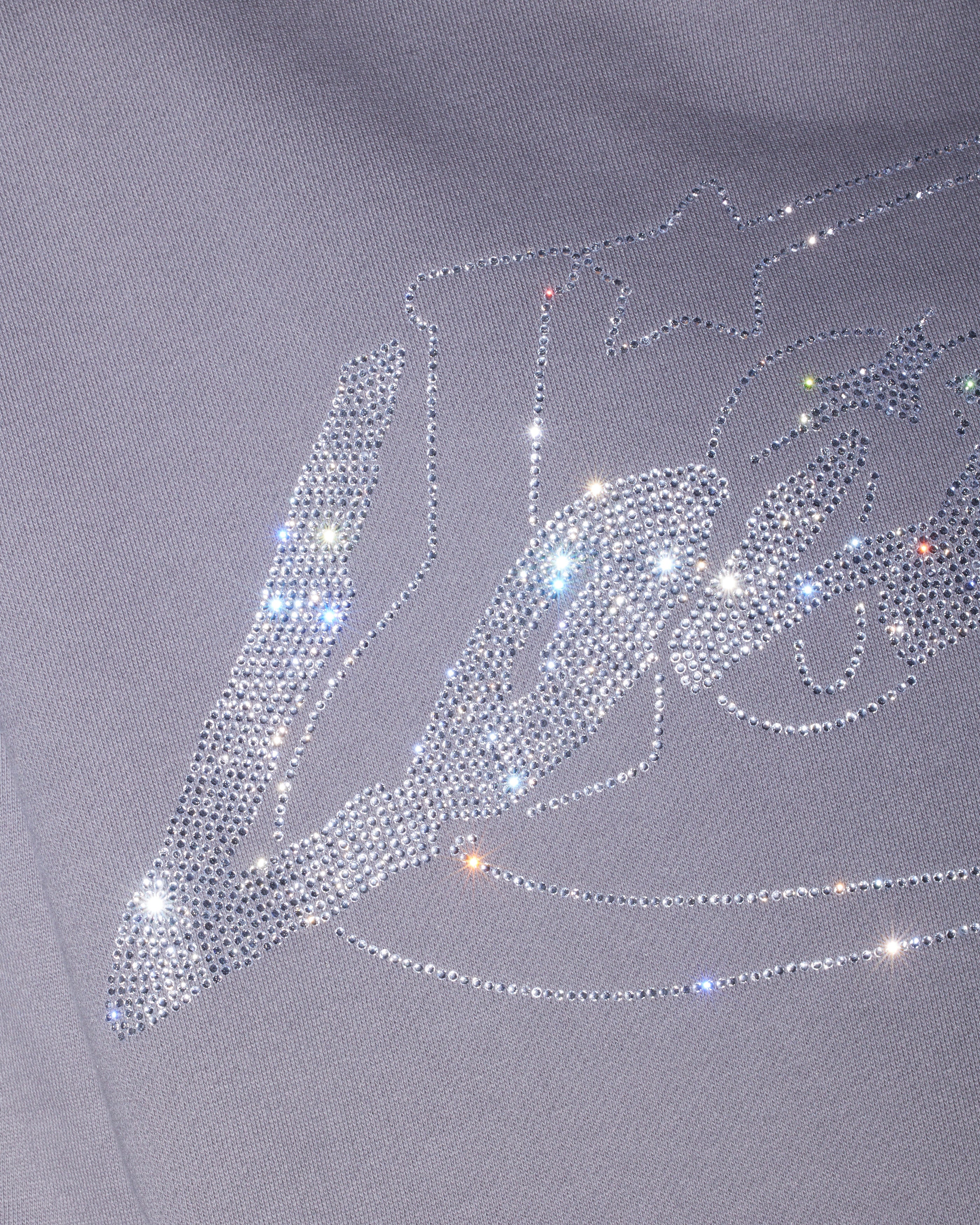 Loiter Atlantic Rhinestone Hoodie Charcoal - Image 6