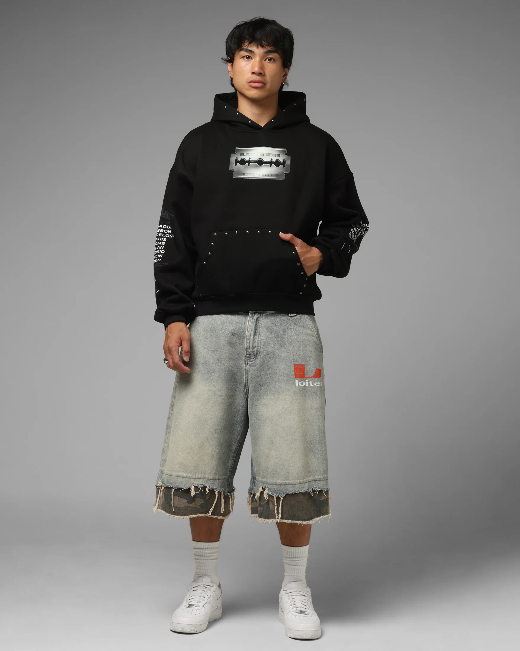 Loiter Blade Hoodie Black - Image 4