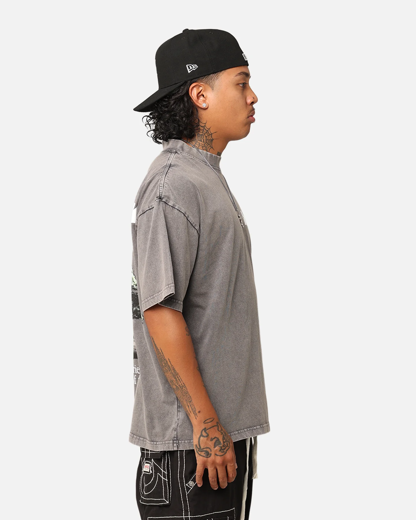 Loiter Bonsai T-Shirt Charcoal - Image 6