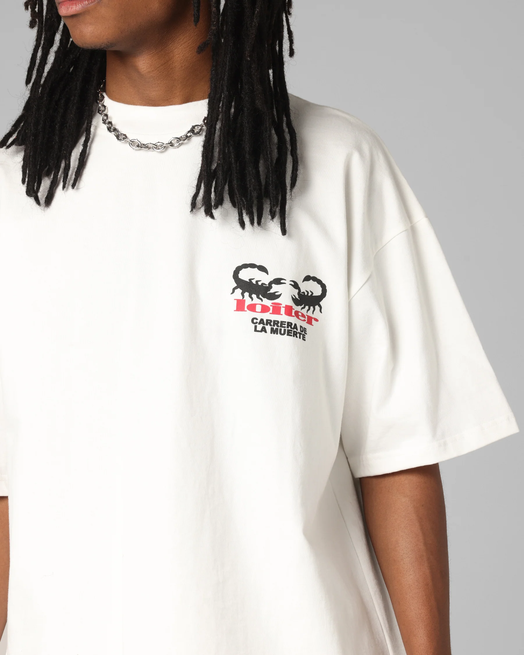 Loiter Bullrush Premium T-Shirt Off White - Image 8