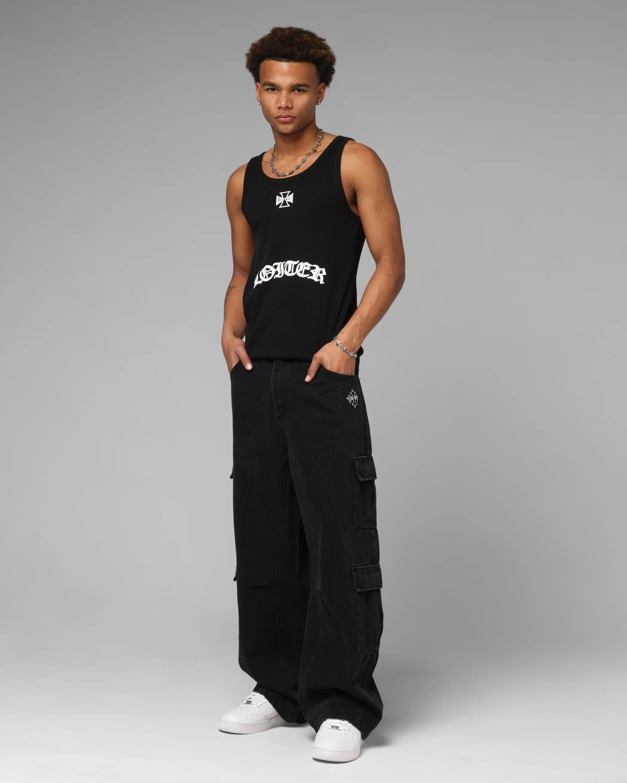 Loiter F-16 Balloon Cargo Pants Black - Image 2