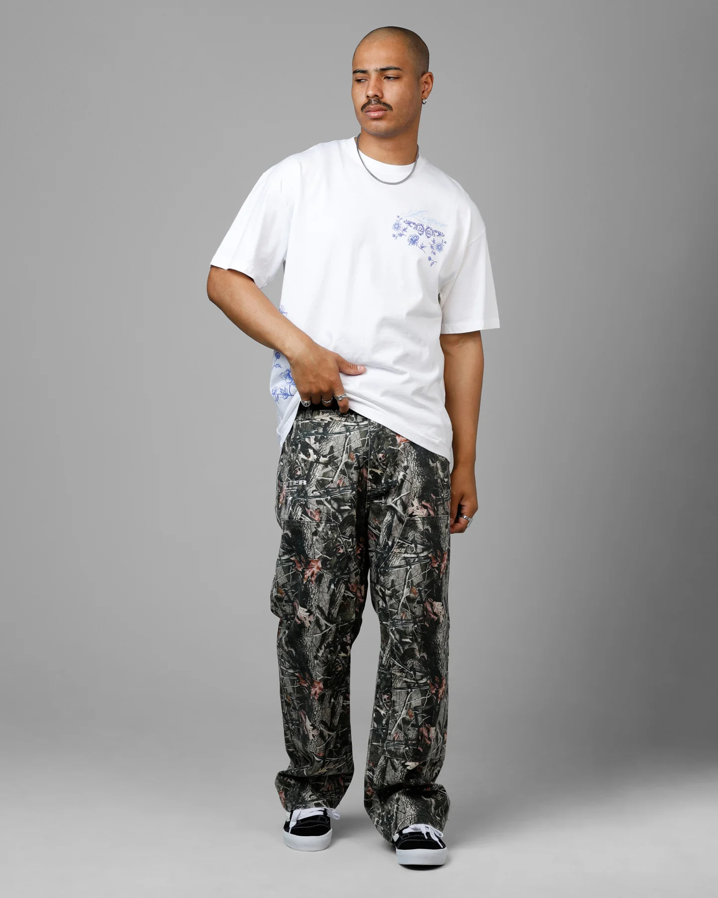 Loiter Fine China Heavyweight T-Shirt White - Image 3