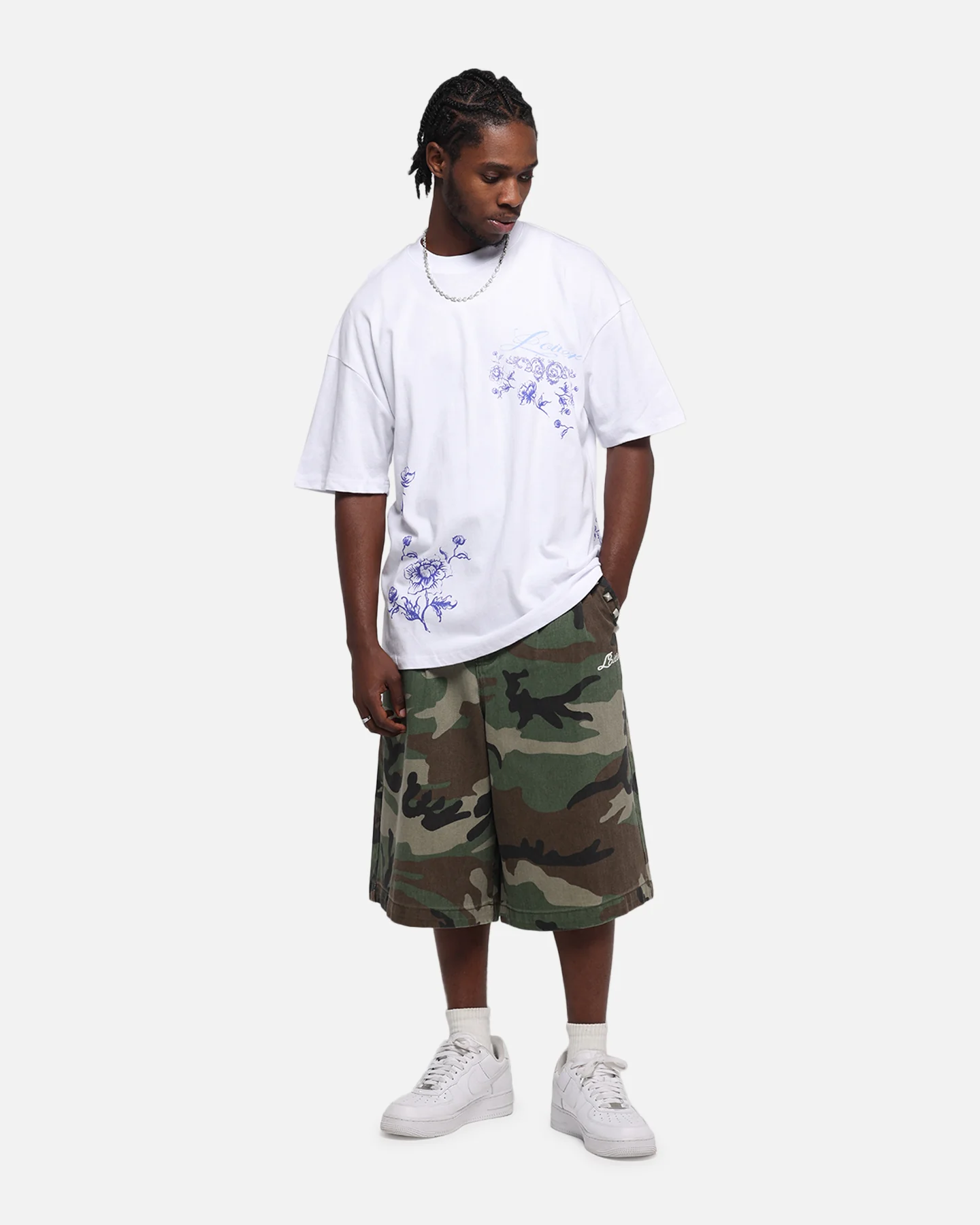 Loiter Fine China T-Shirt White - Image 4