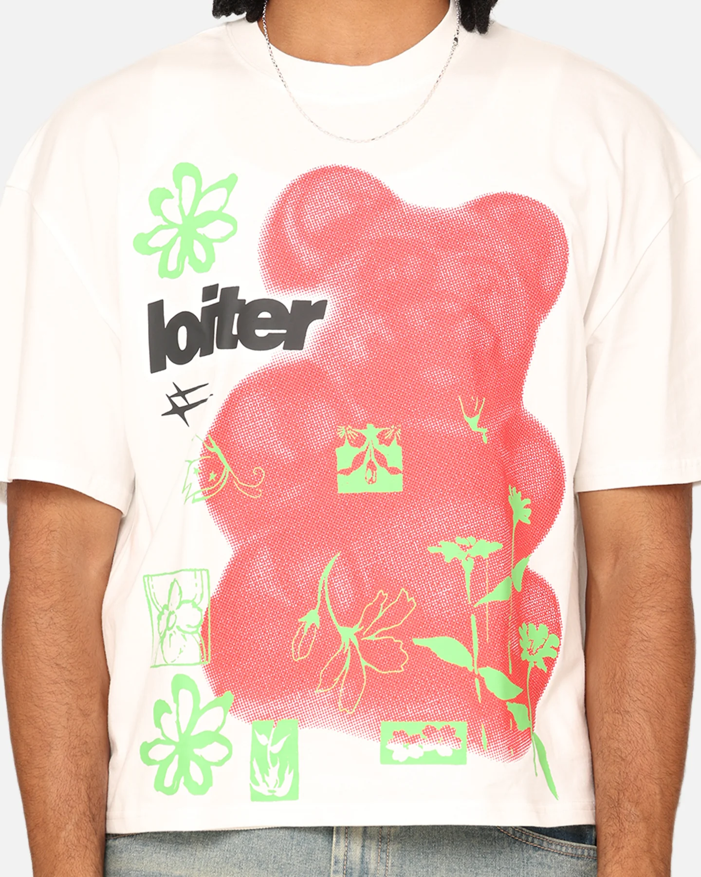 Loiter Gummy Box T-Shirt Off White - Image 4