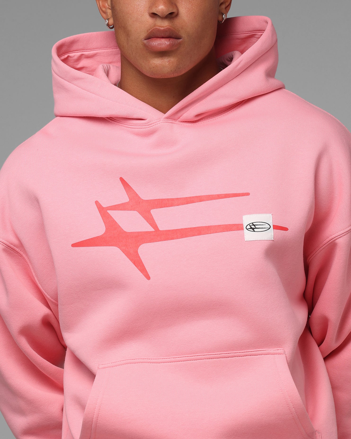 Loiter Hybrid Premium Hoodie Pink - Image 6