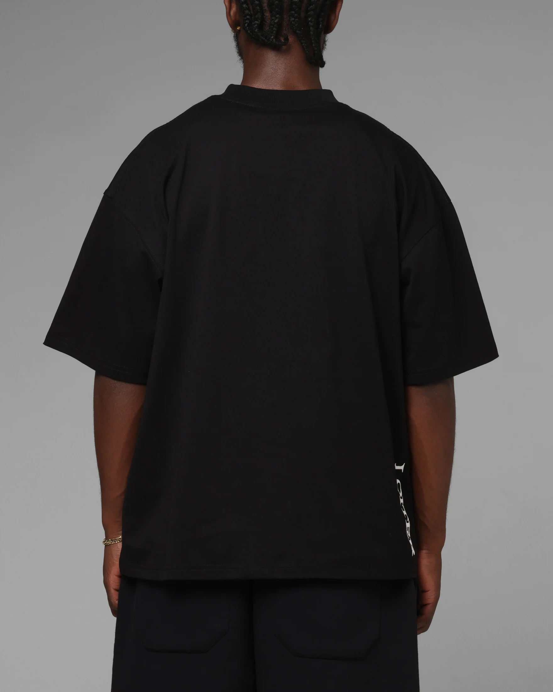 Loiter Hybrid Premium T-Shirt Black - Image 3