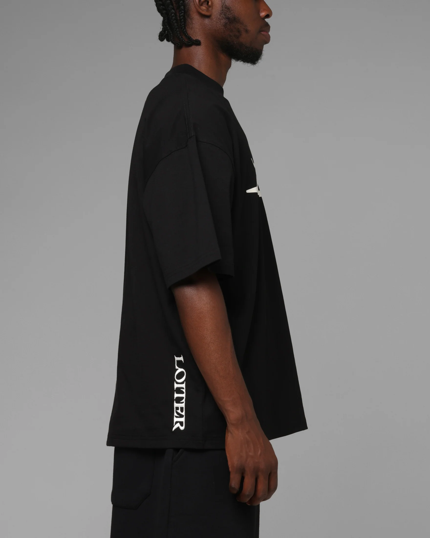 Loiter Hybrid Premium T-Shirt Black - Image 4