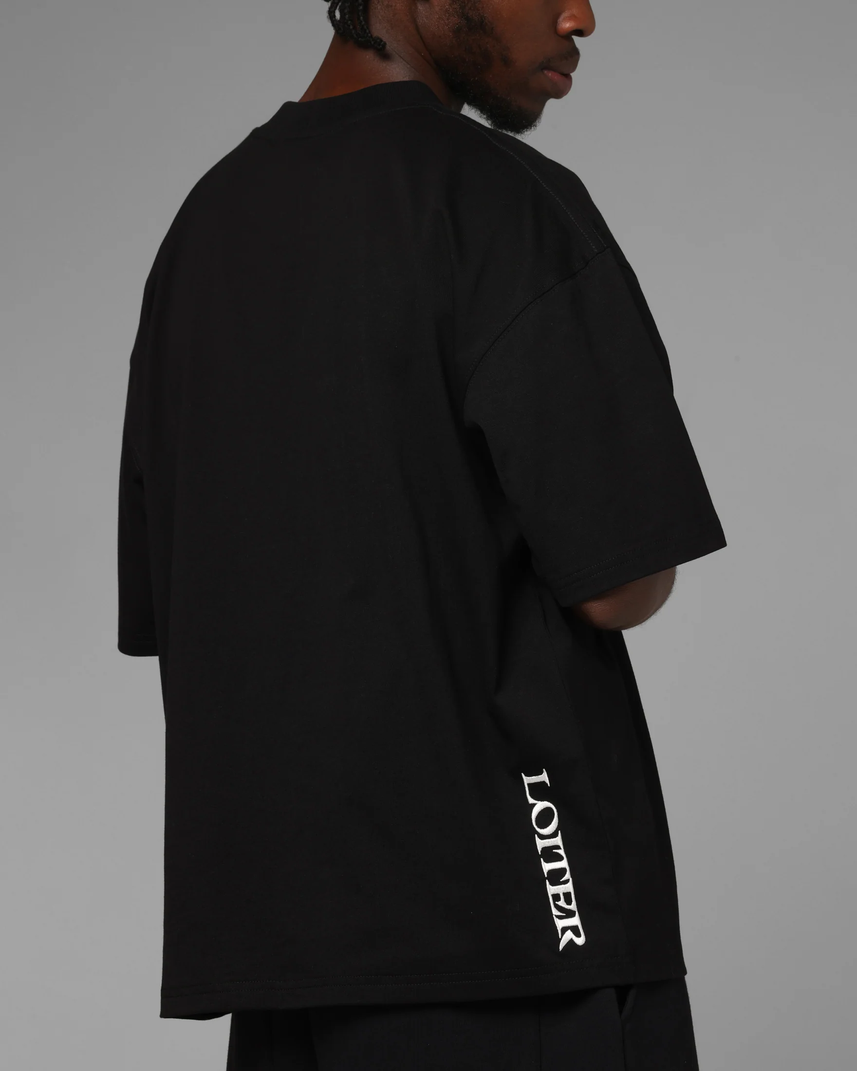 Loiter Hybrid Premium T-Shirt Black - Image 7