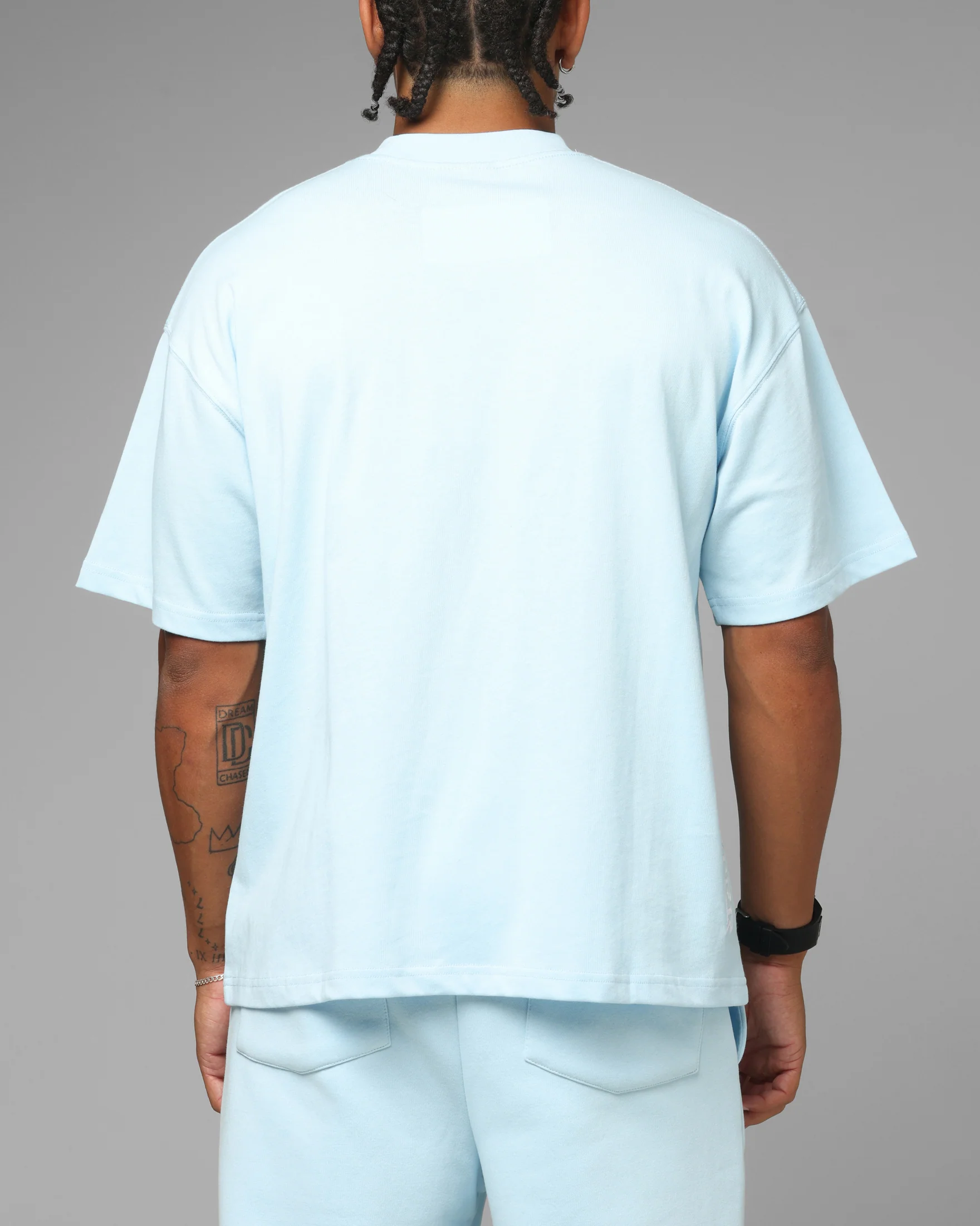 Loiter Hybrid Premium T-Shirt Light Blue - Image 3