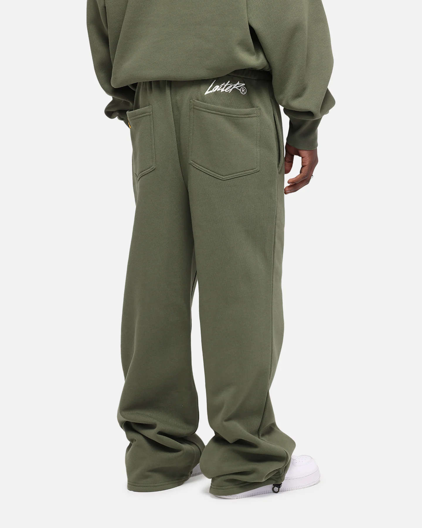 Loiter Hybrid Sweatpants Olive - Image 6
