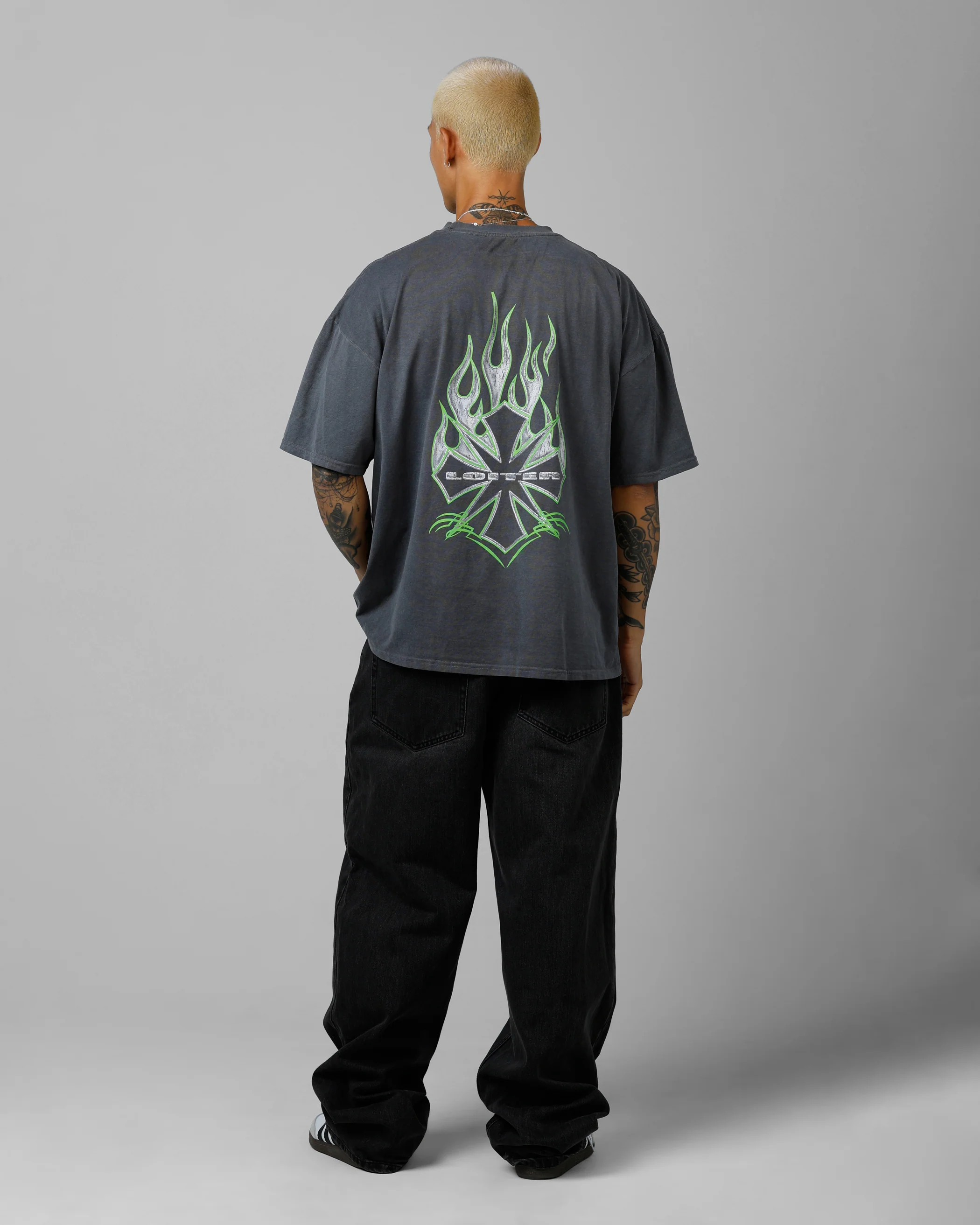 Loiter Iron Wrath T-Shirt Washed Charcoal - Image 6