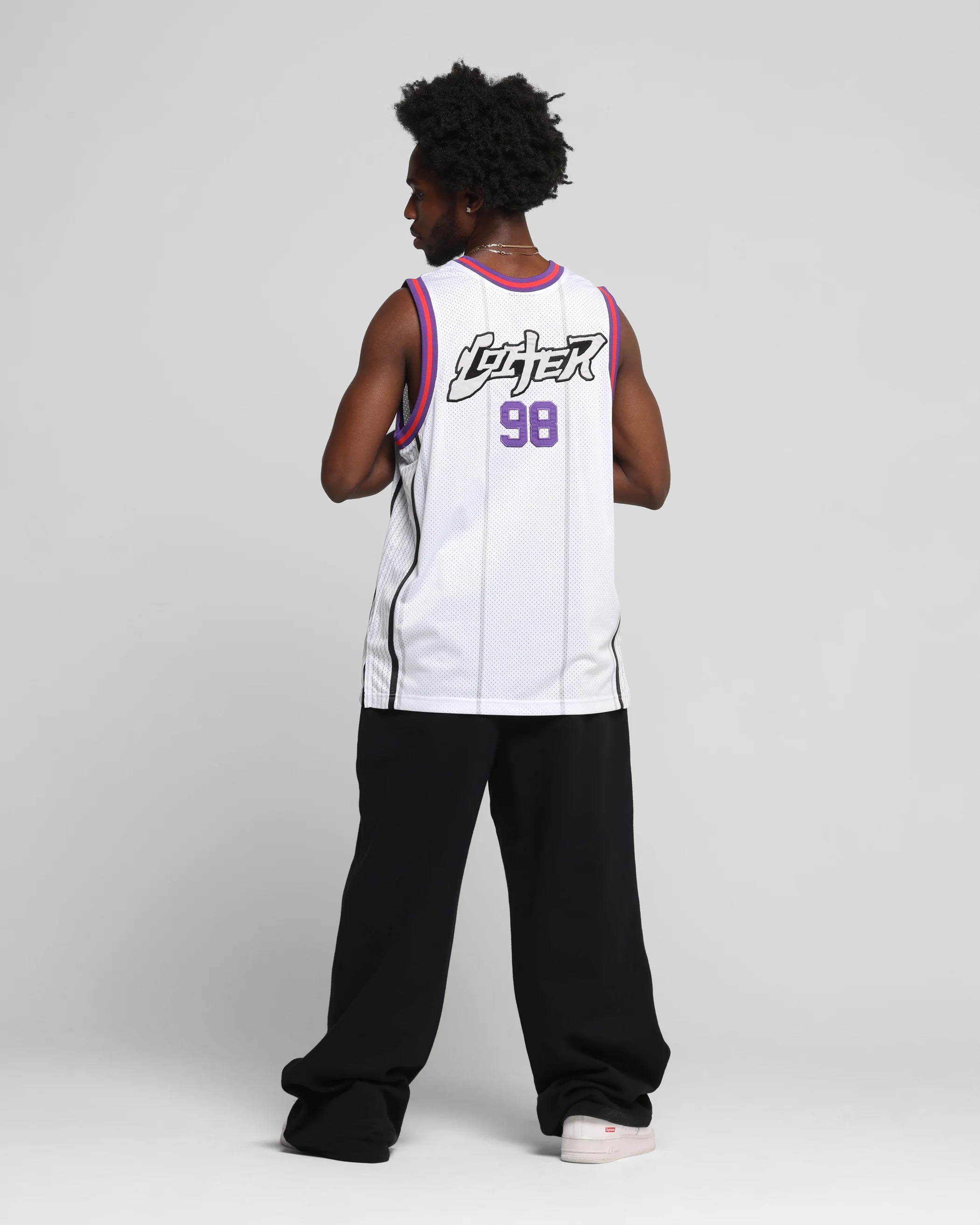 Loiter Midway Jersey White/Purple - Image 4