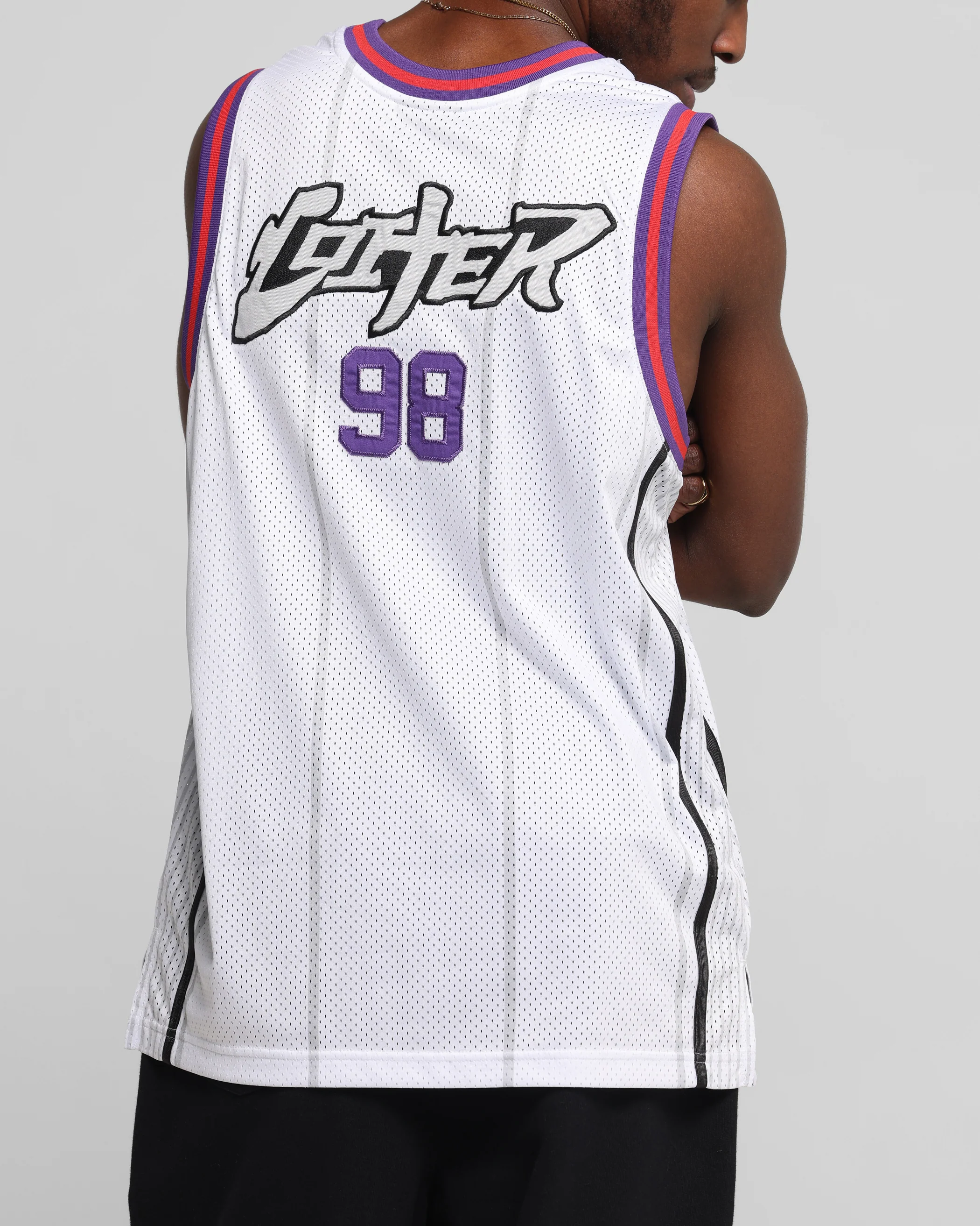 Loiter Midway Jersey White/Purple - Image 8