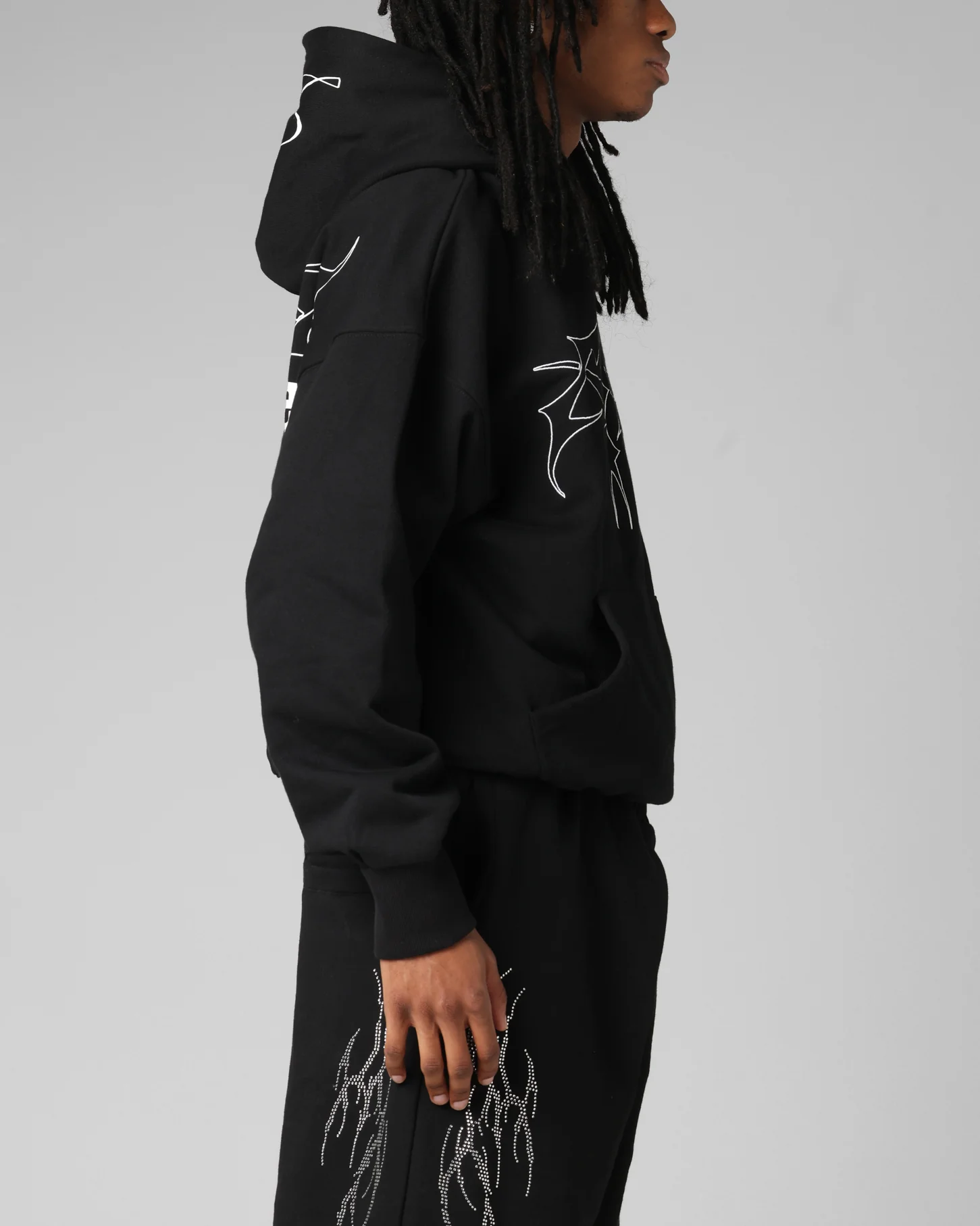 Loiter Opaque Premium Hoodie Black - Image 5