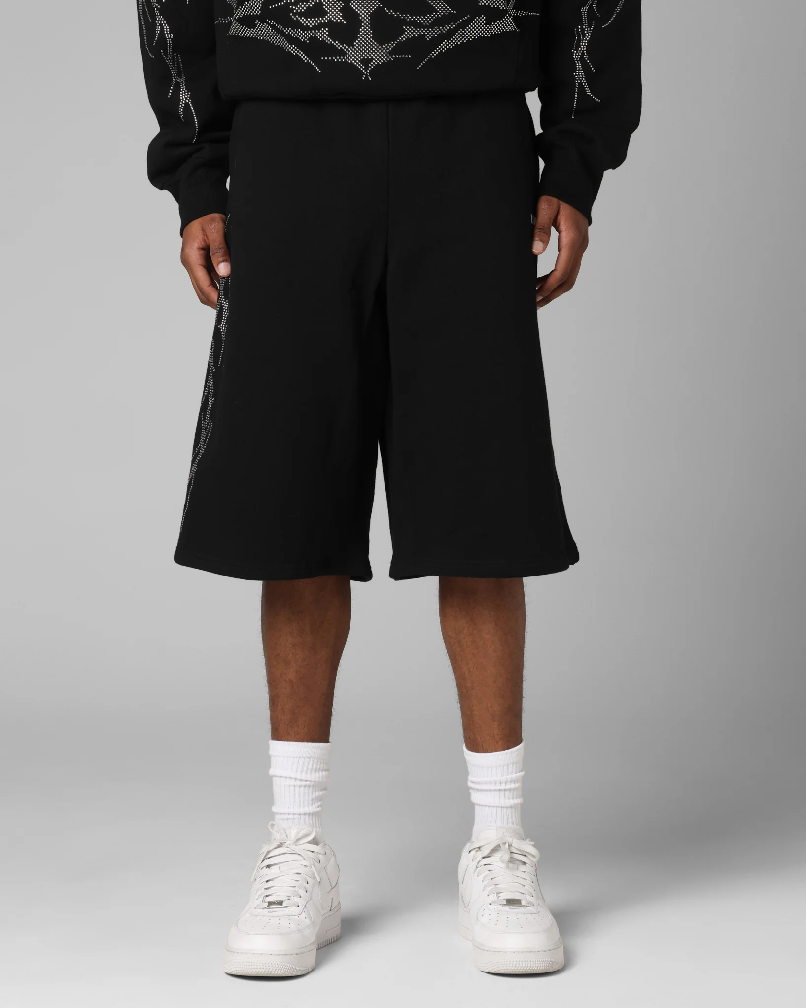 Loiter Opaque Sweat Shorts Black - Image 5