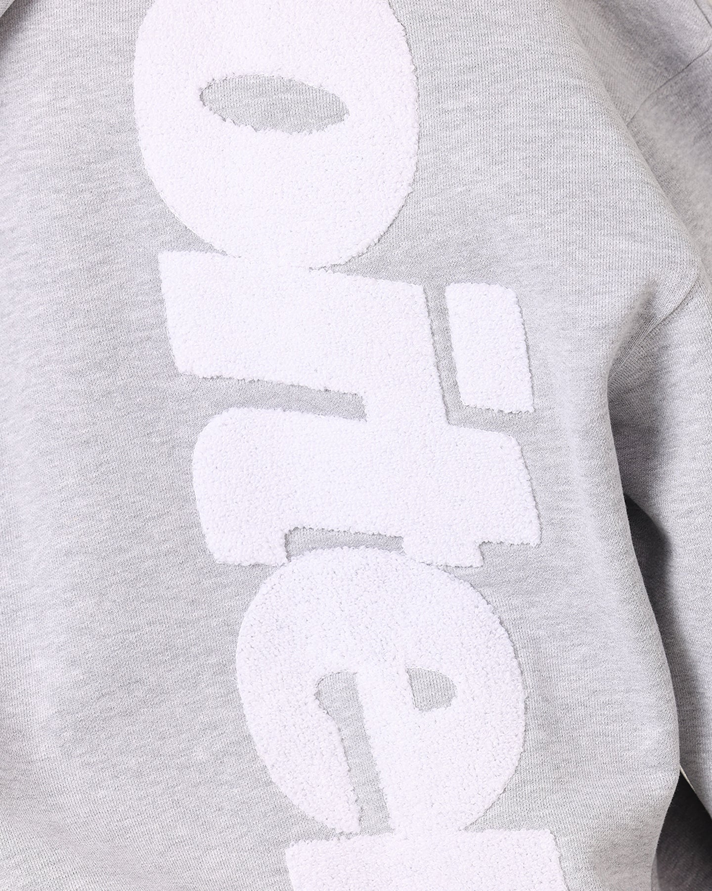 Loiter Pin Line Premium Hoodie Grey Marle - Image 8