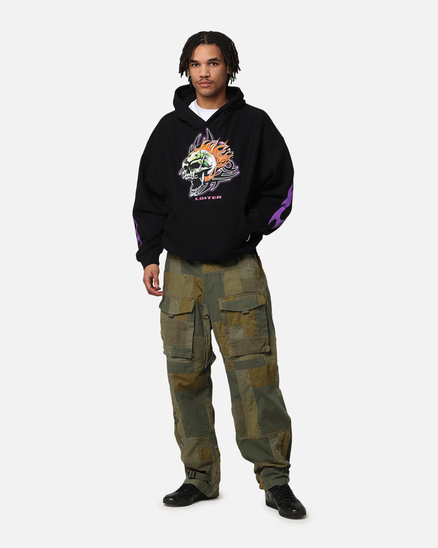 Loiter Rip N Dip Hoodie Black - Image 2