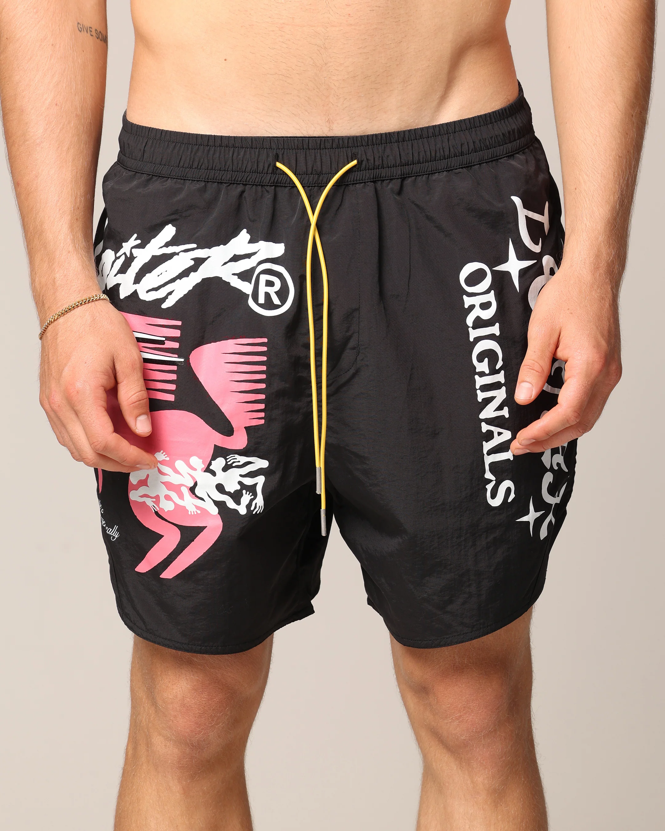 Loiter Rodeo Walk Shorts Black - Image 7