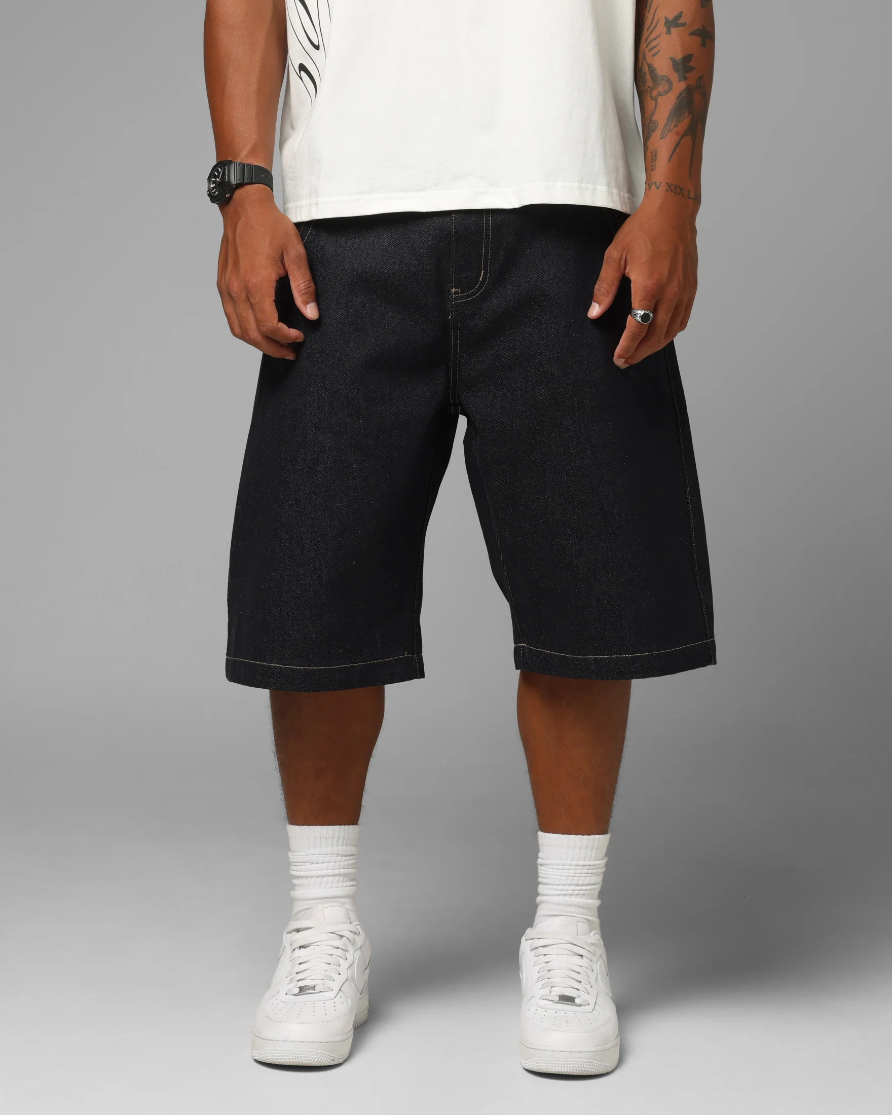 Loiter Star Born Camo Jorts Indigo - Image 6