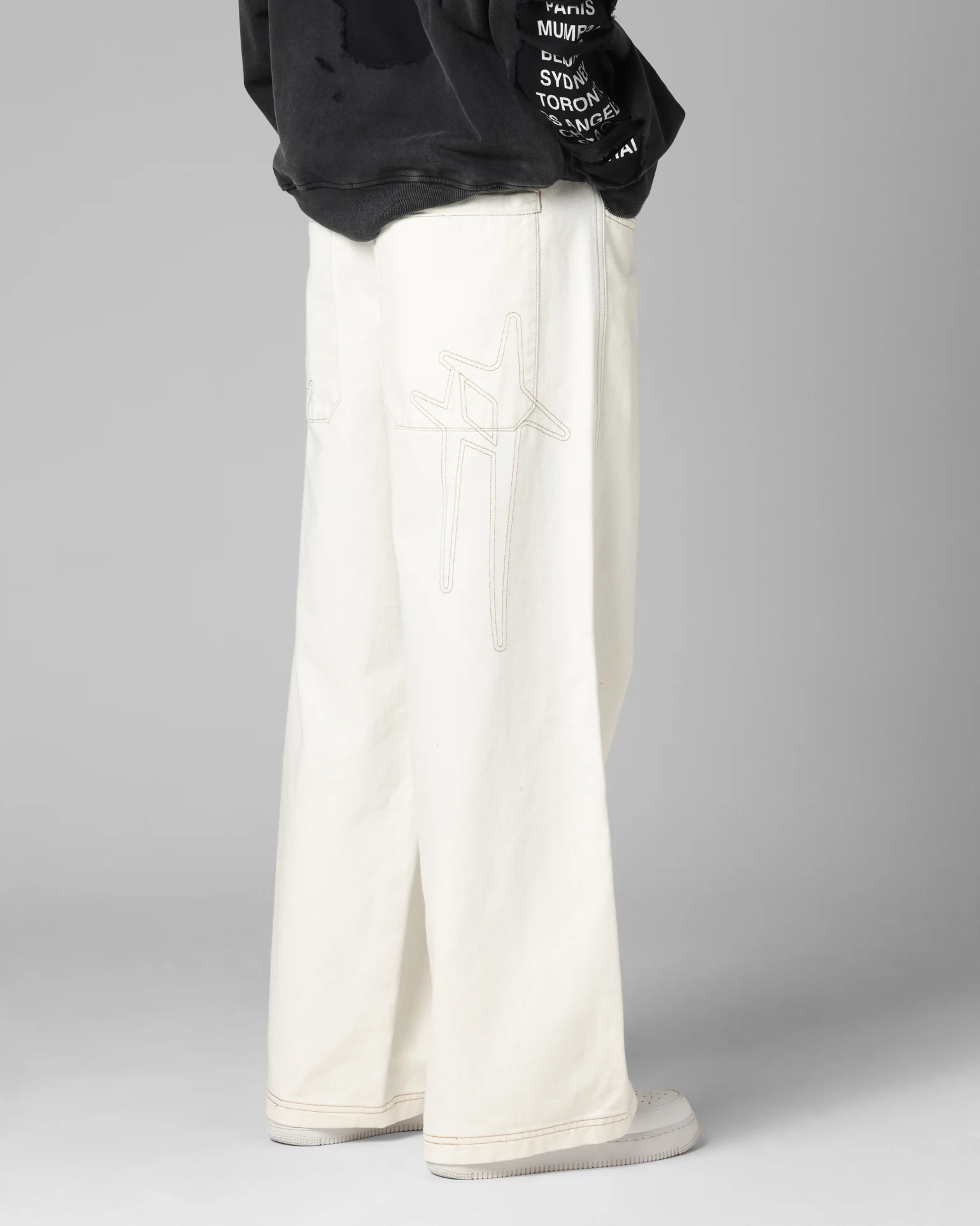 Loiter Star Born Jeans Off White