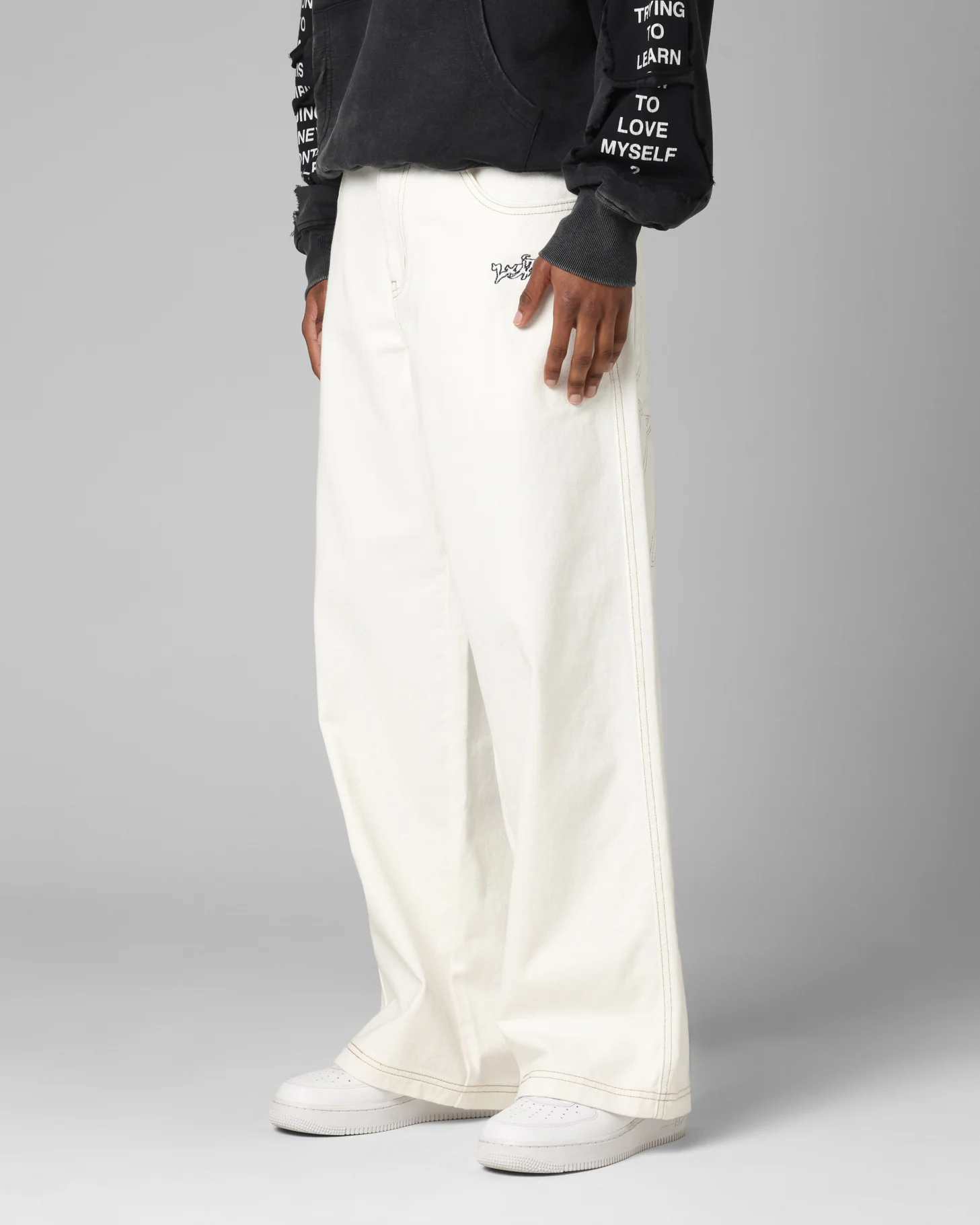 Loiter Star Born Jeans Off White - Image 6