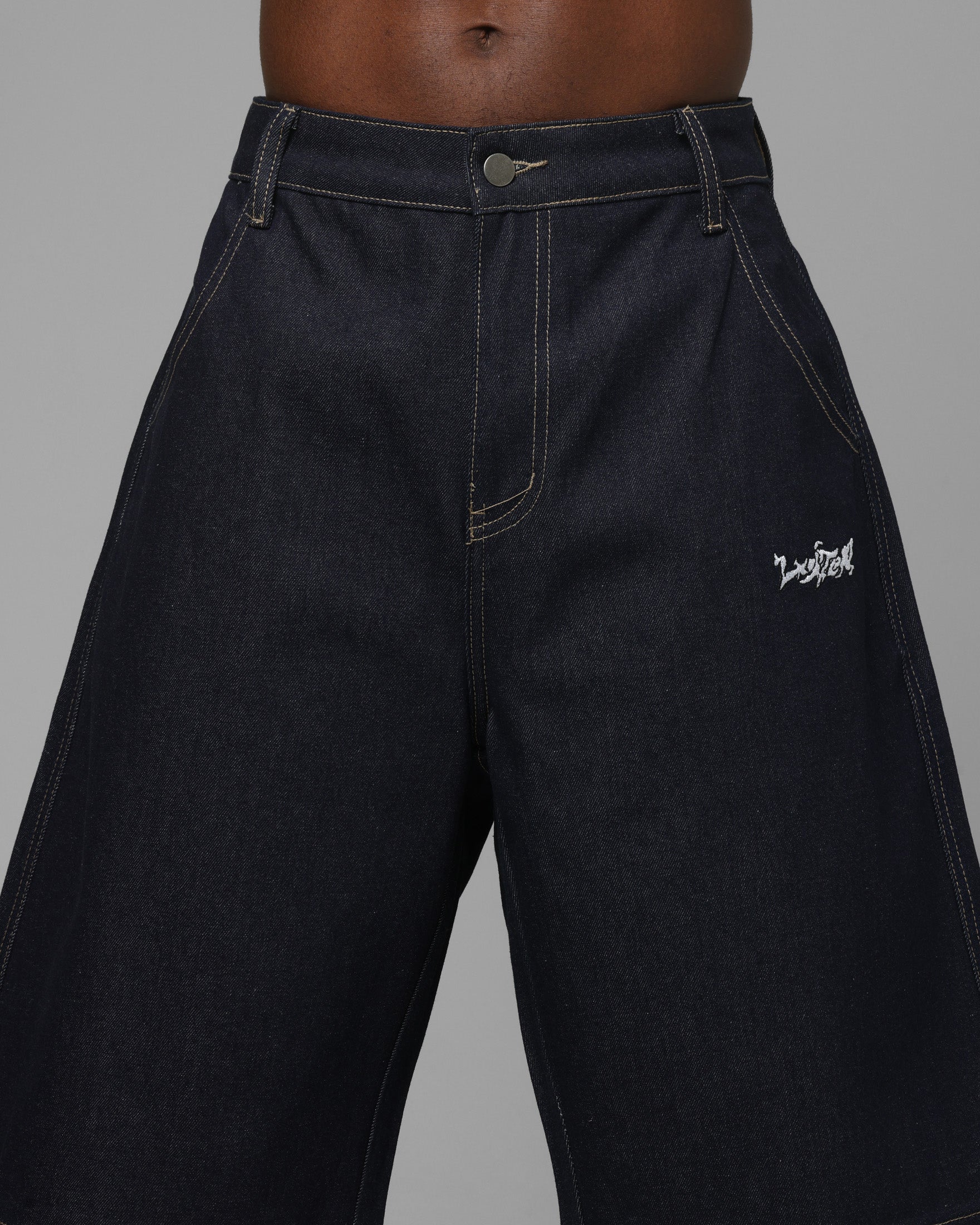 Loiter Star Born Jorts Raw Indigo - Image 7
