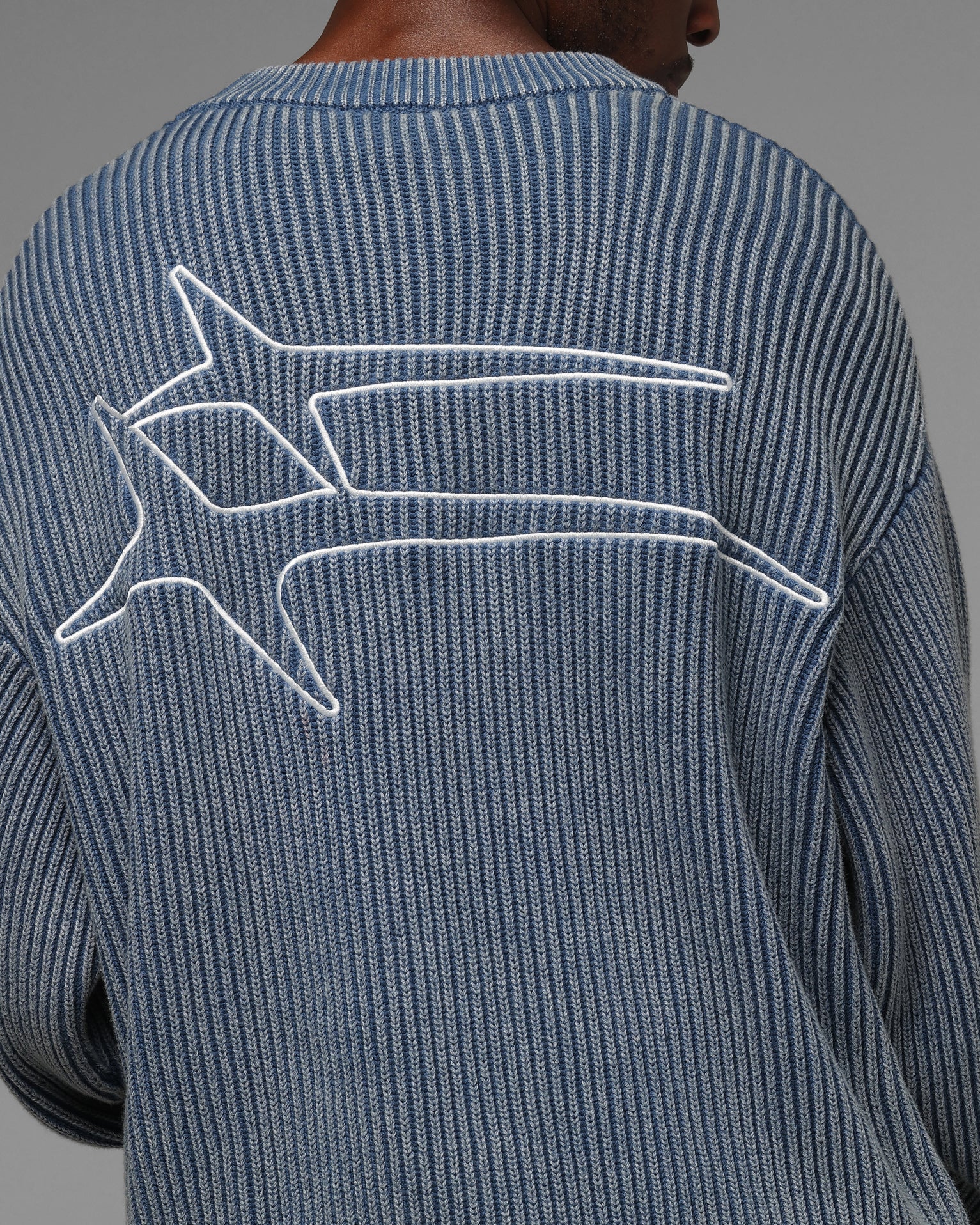 Loiter Star Born Knit Sweater Blue - Image 7