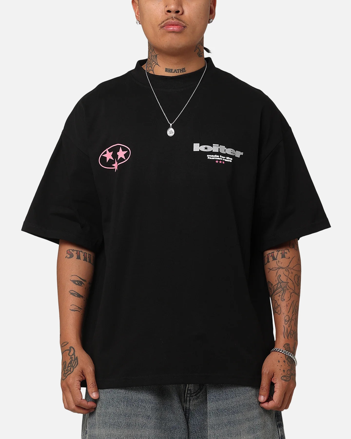 Loiter Star Child T-Shirt Black - Image 2