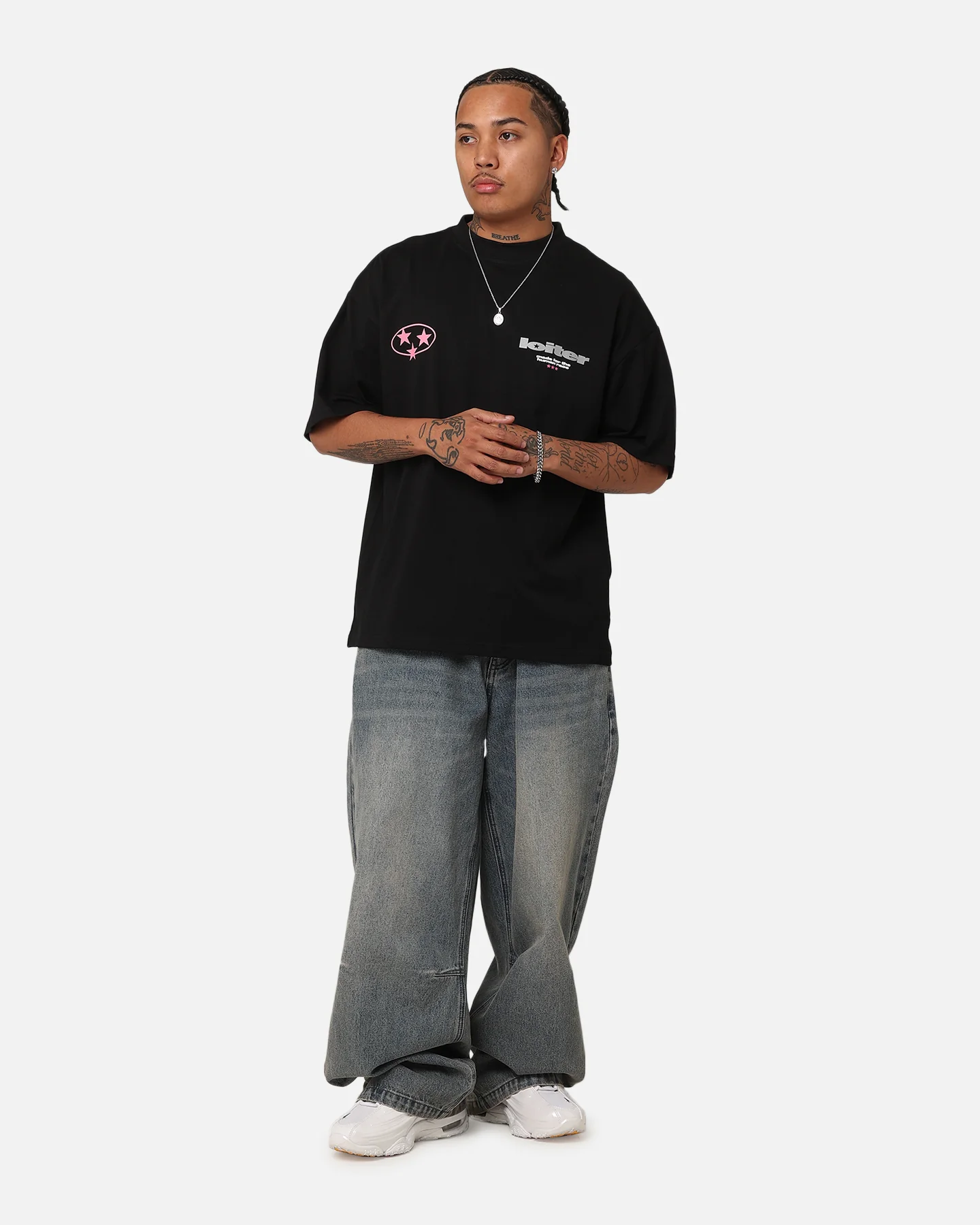 Loiter Star Child T-Shirt Black - Image 4
