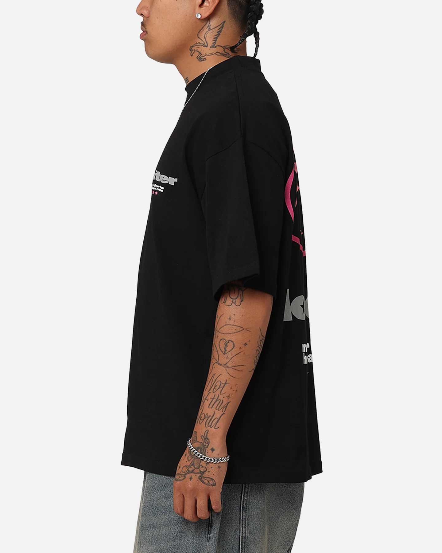Loiter Star Child T-Shirt Black - Image 6
