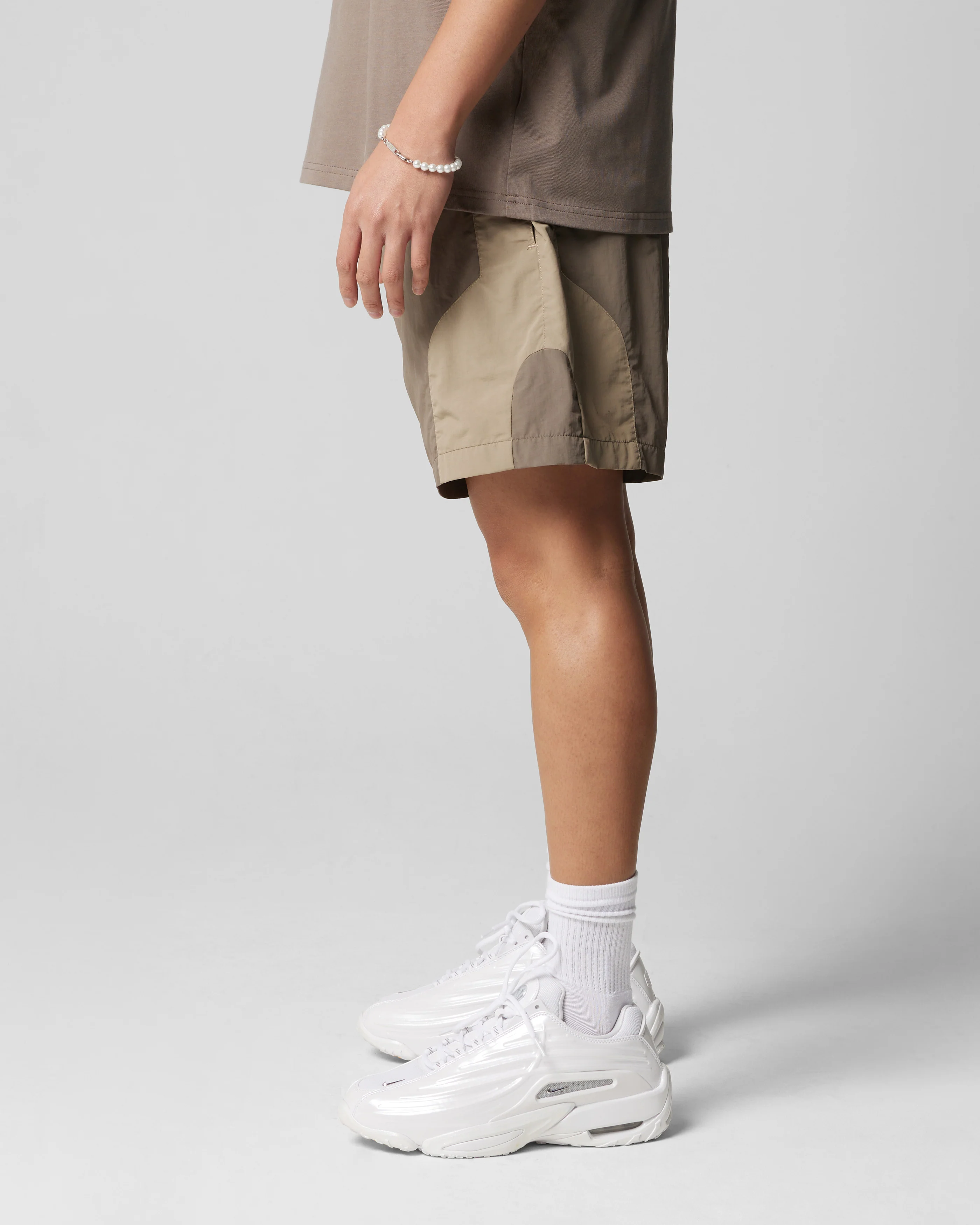 Loiter Subculture Panel Shorts Brown - Image 6