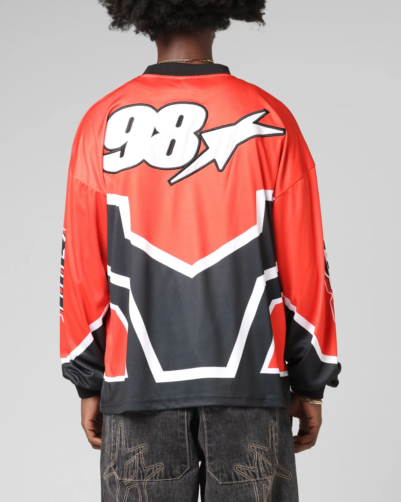Loiter Thrill Racing Long Sleeve T-Shirt Red - Image 2