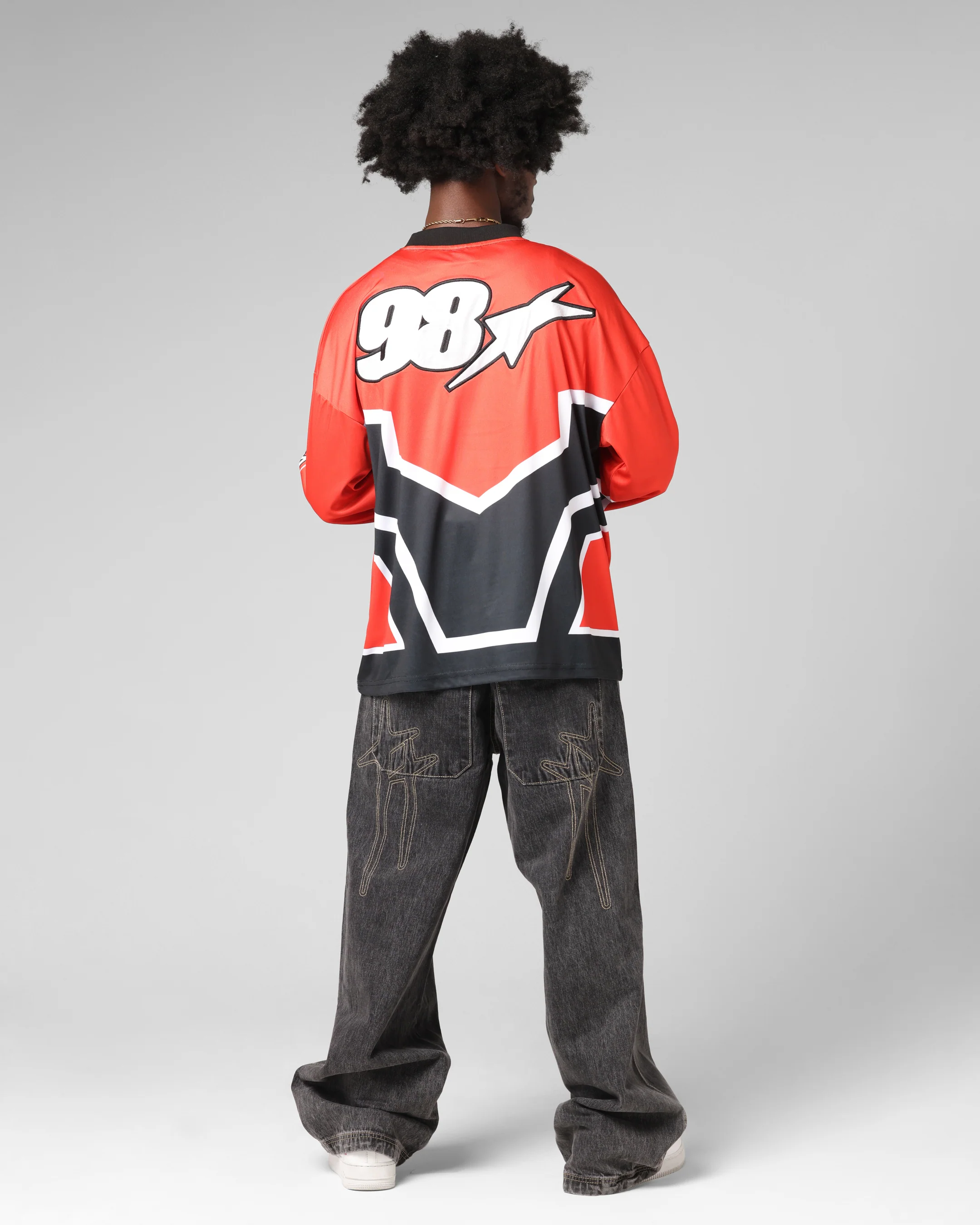 Loiter Thrill Racing Long Sleeve T-Shirt Red - Image 4