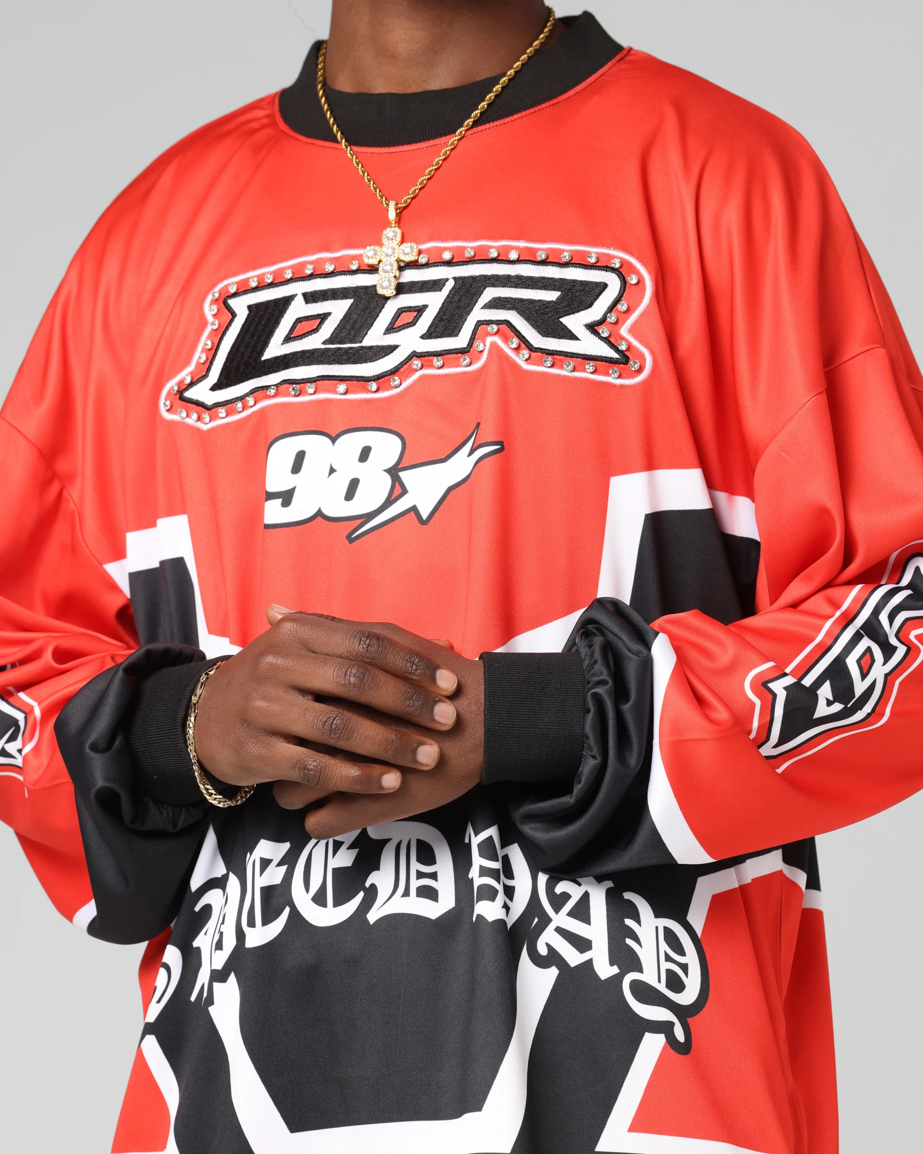 Loiter Thrill Racing Long Sleeve T-Shirt Red - Image 7