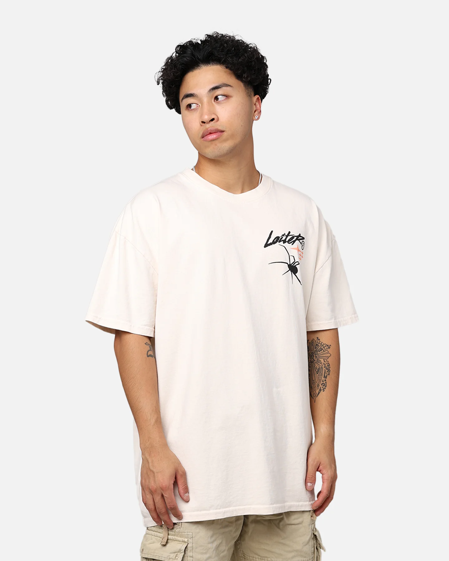 Loiter Tough Love T-Shirt Off White - Image 2
