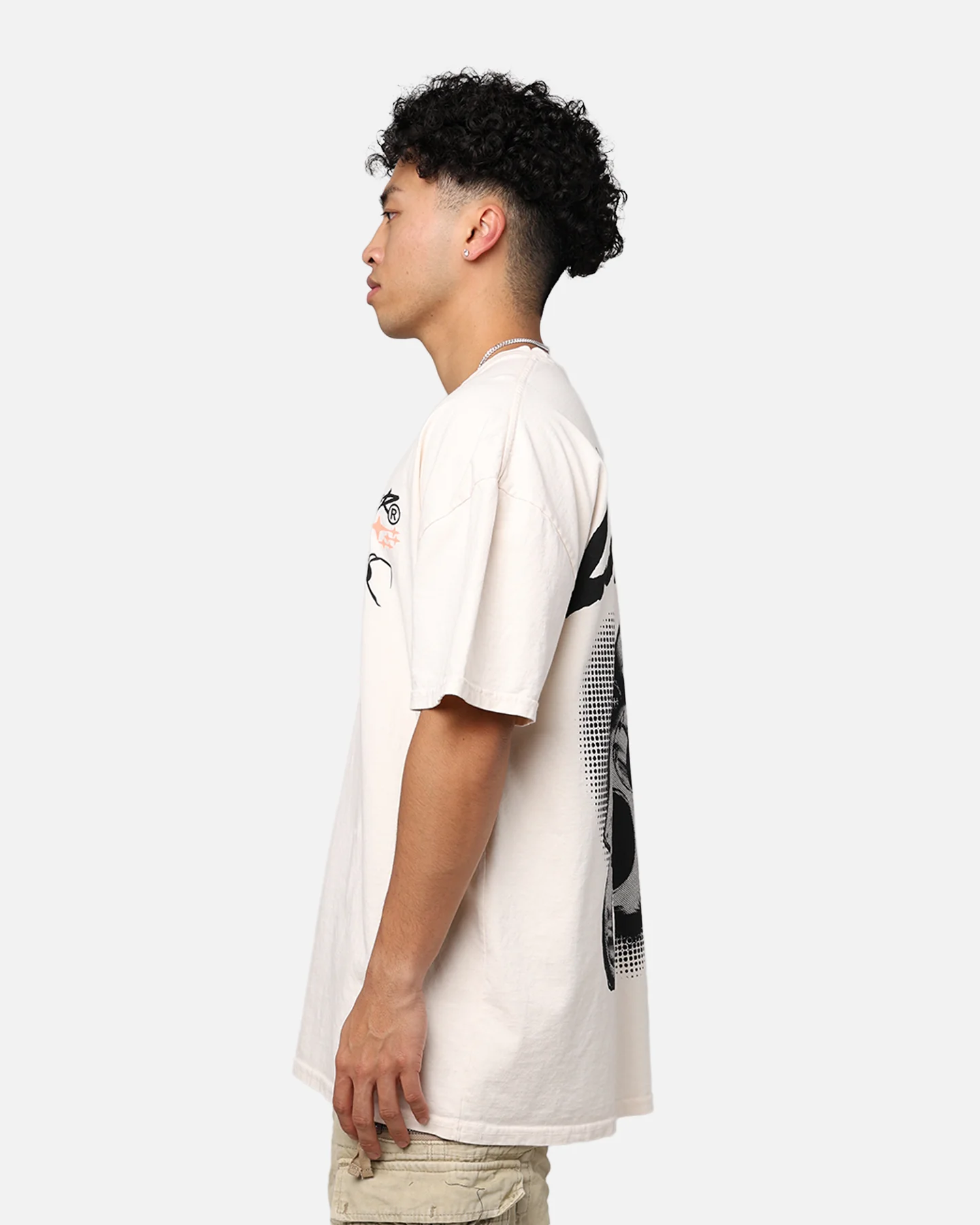 Loiter Tough Love T-Shirt Off White - Image 7