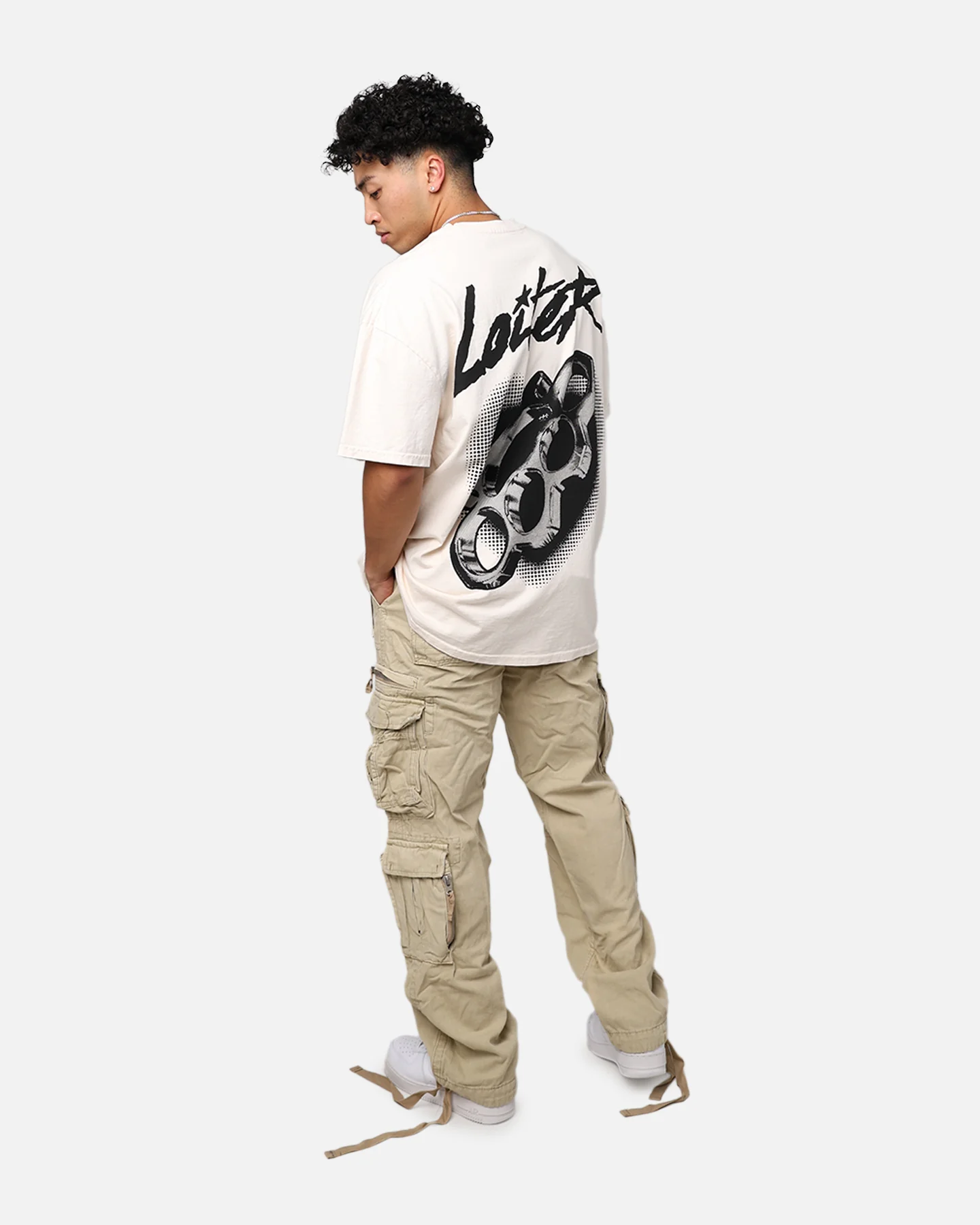 Loiter Tough Love T-Shirt Off White - Image 8