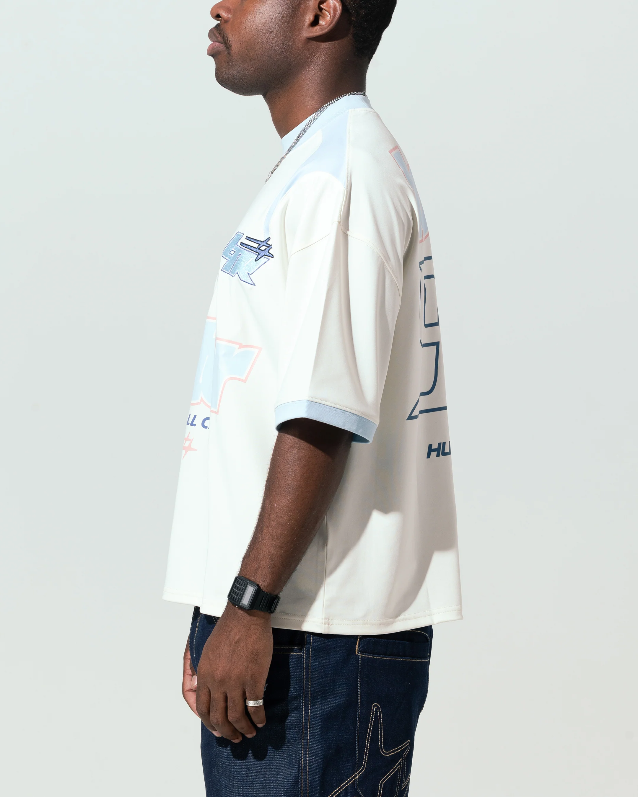Loiter Tournament Jersey Off White/Blue - Image 6