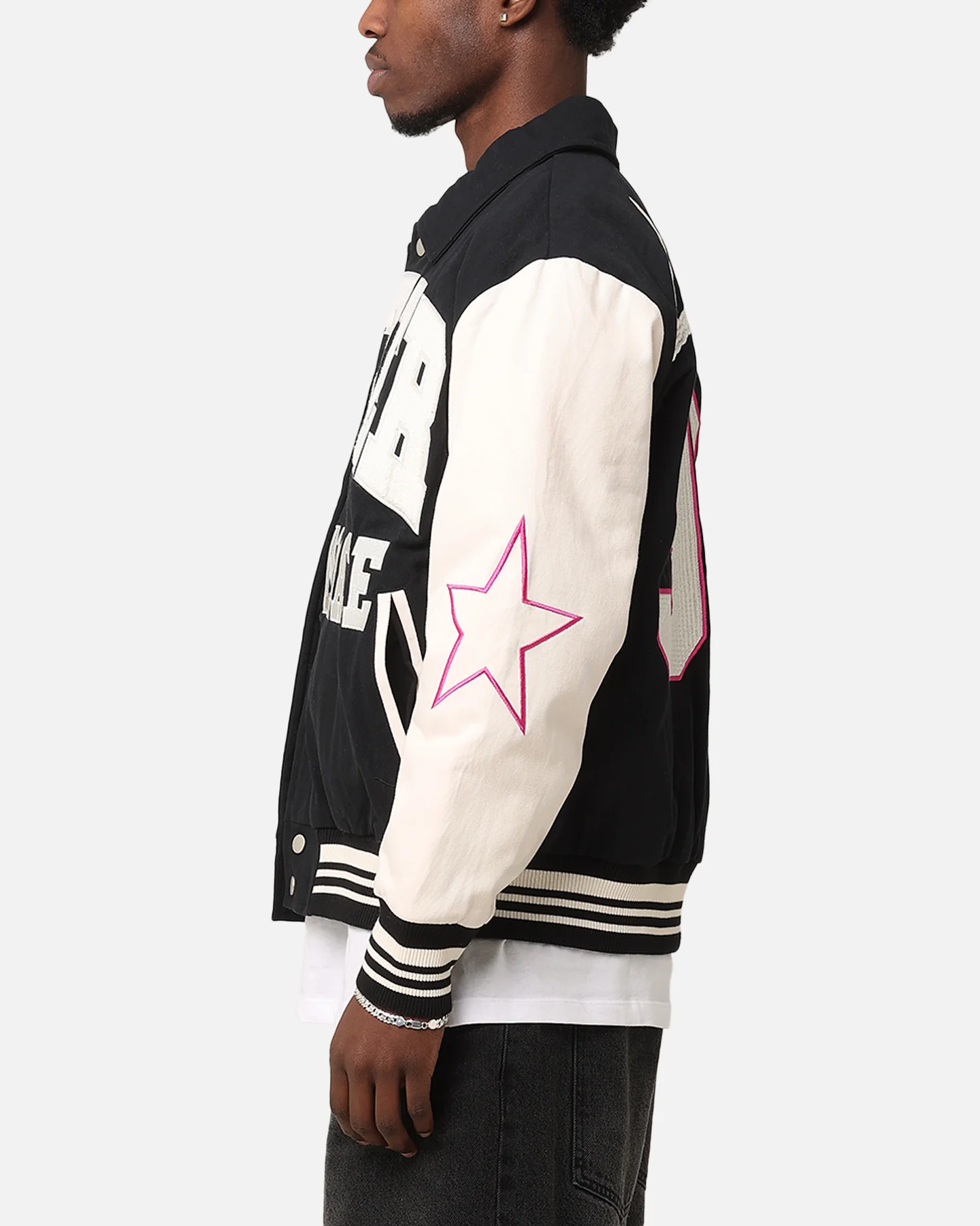 Loiter Vice City Varsity Jacket Black - Image 6