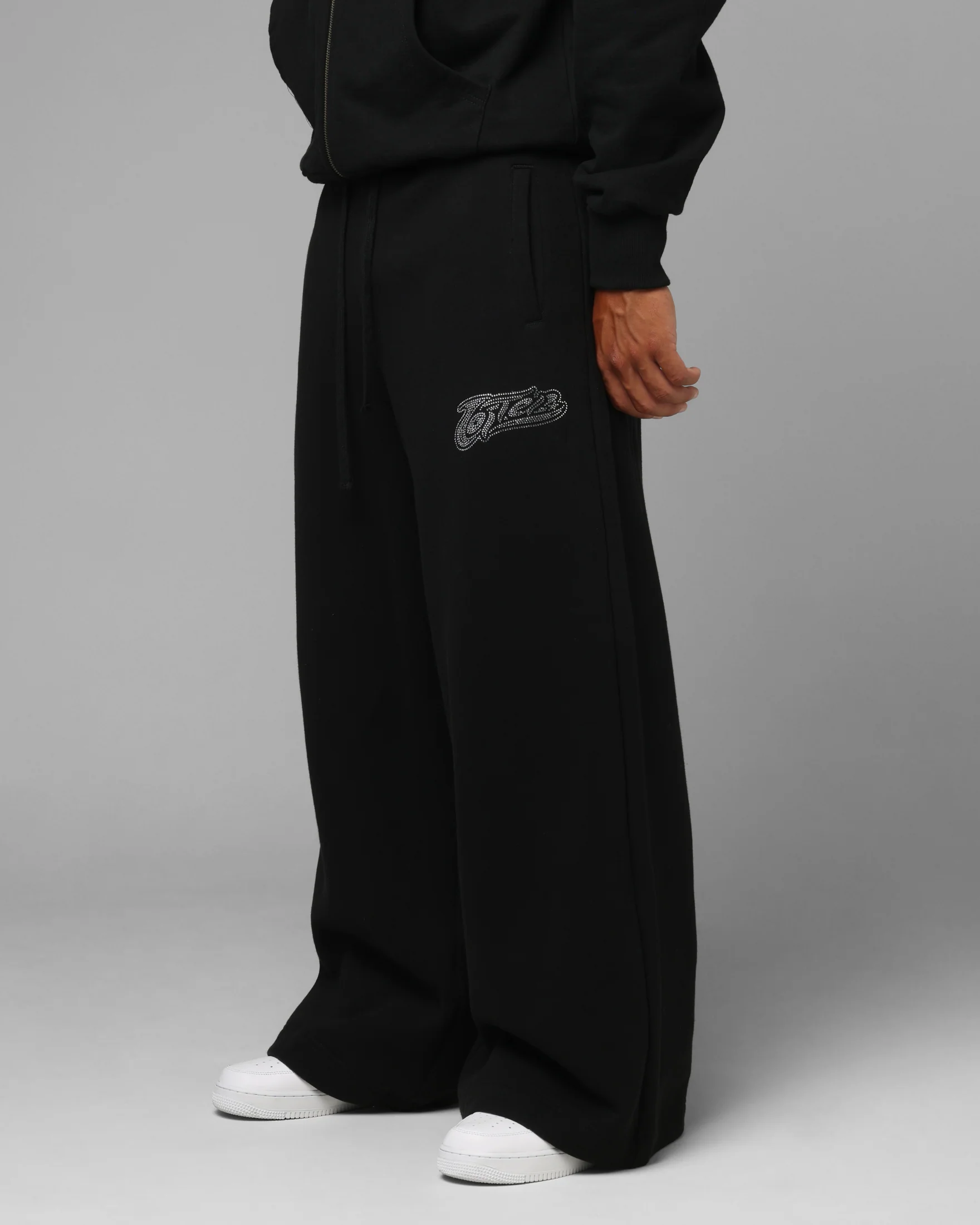 Loiter Silicone Ultra Wide Sweatpants Black - Image 5