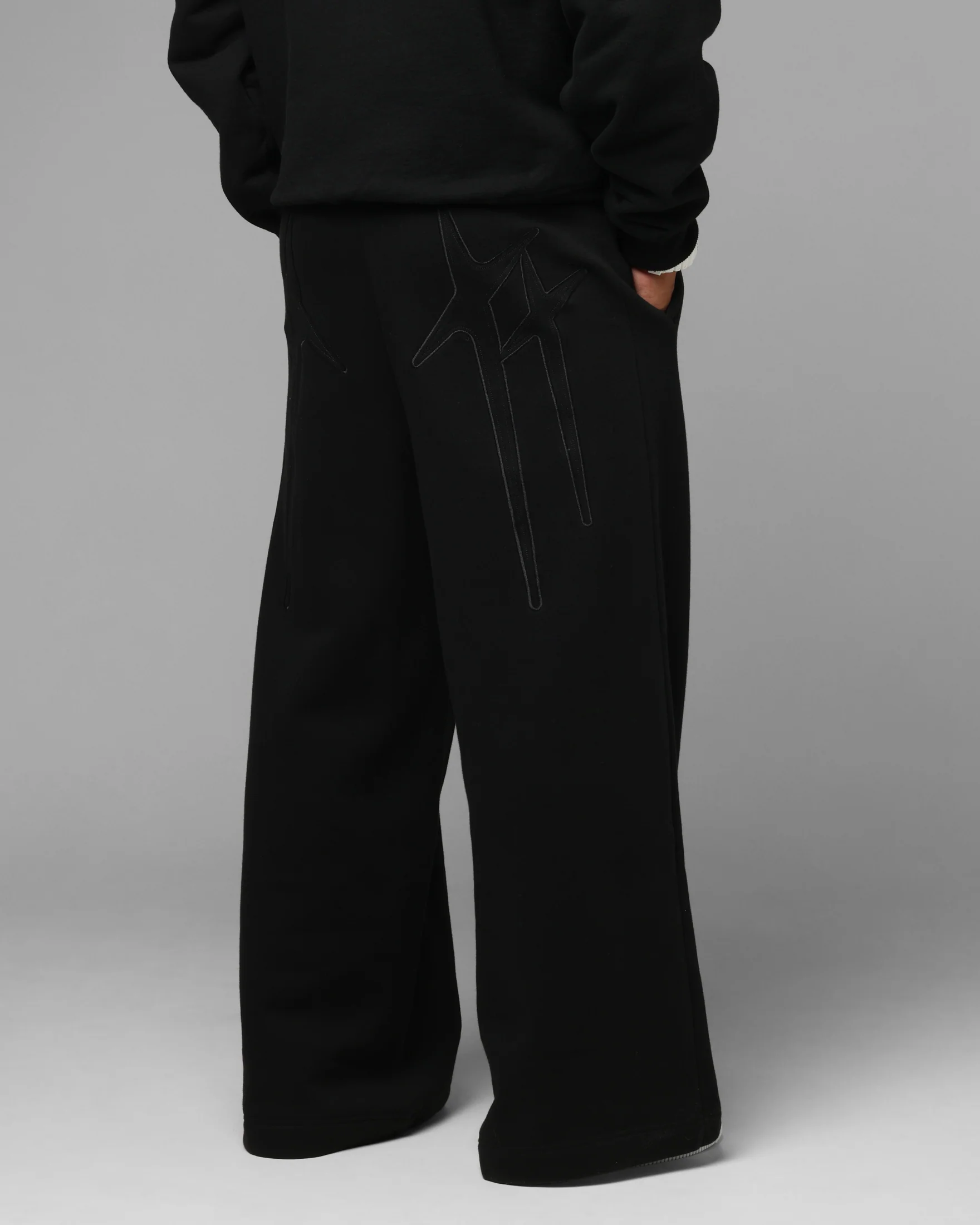 Loiter Silicone Ultra Wide Sweatpants Black - Image 6