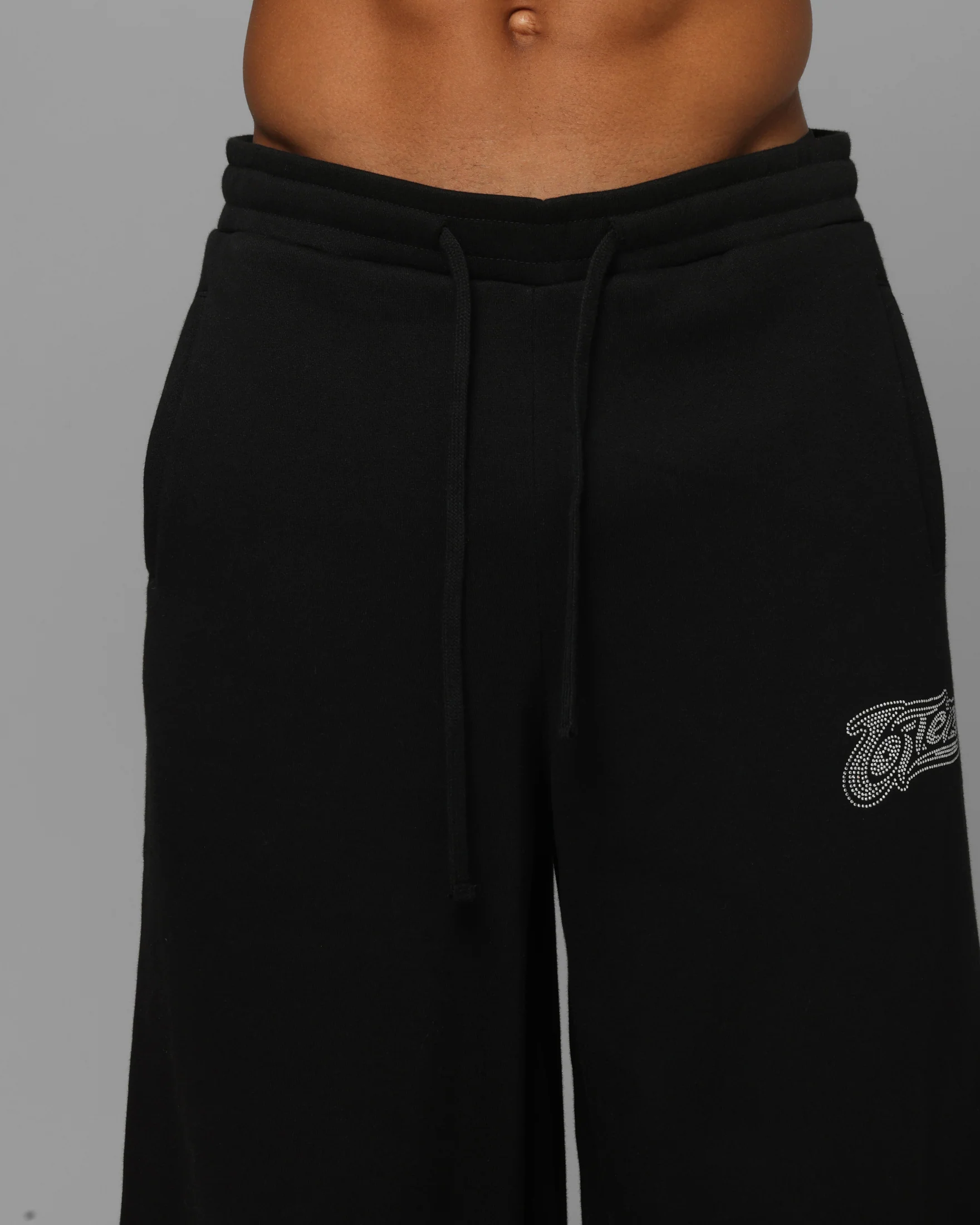 Loiter Silicone Ultra Wide Sweatpants Black - Image 7