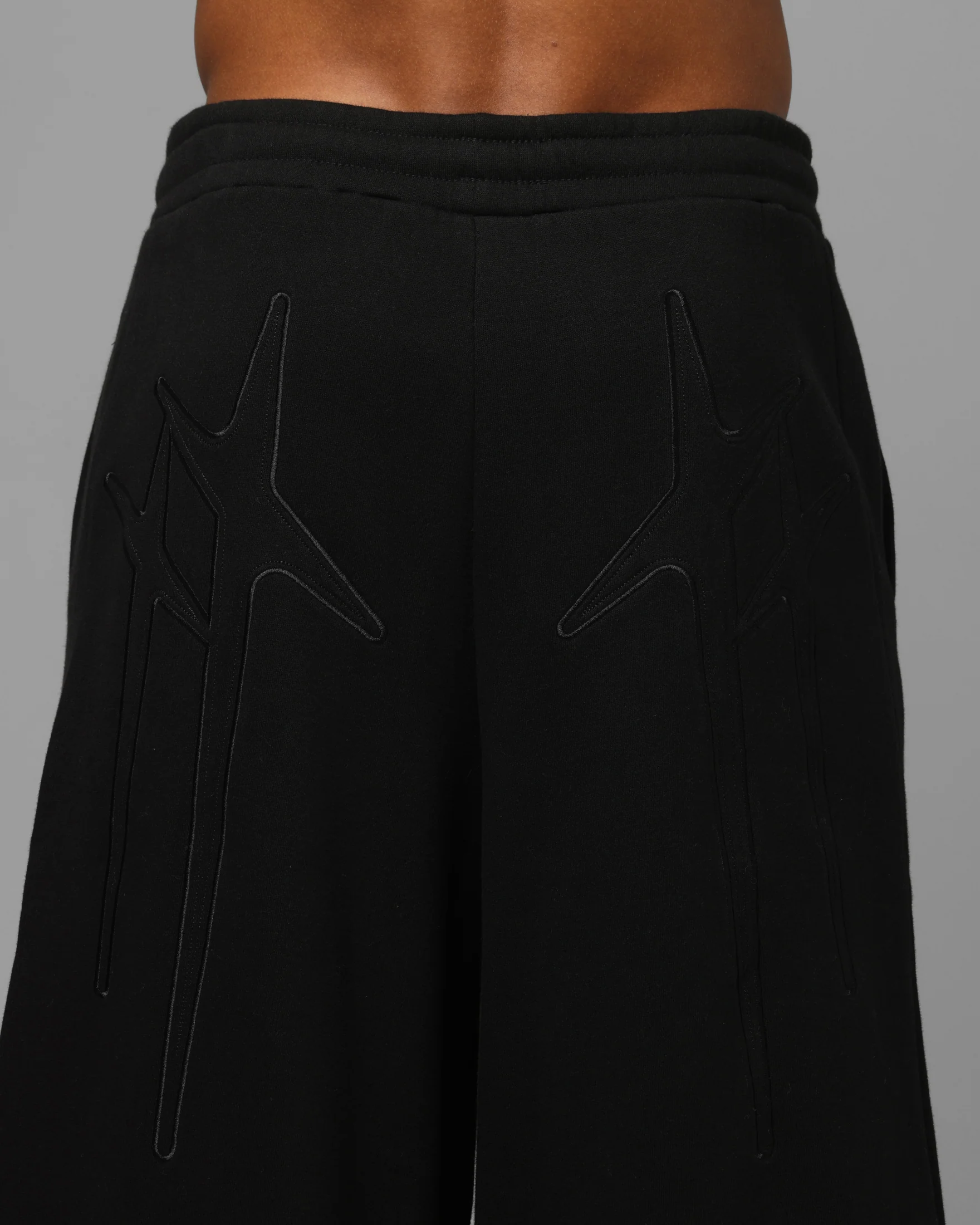 Loiter Silicone Ultra Wide Sweatpants Black - Image 8
