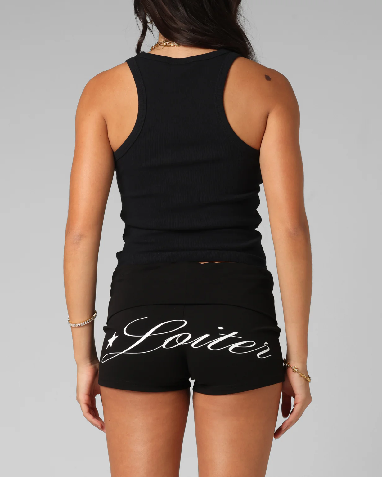 Loiter Women's Bullrush Cropped Tank Black - Image 3