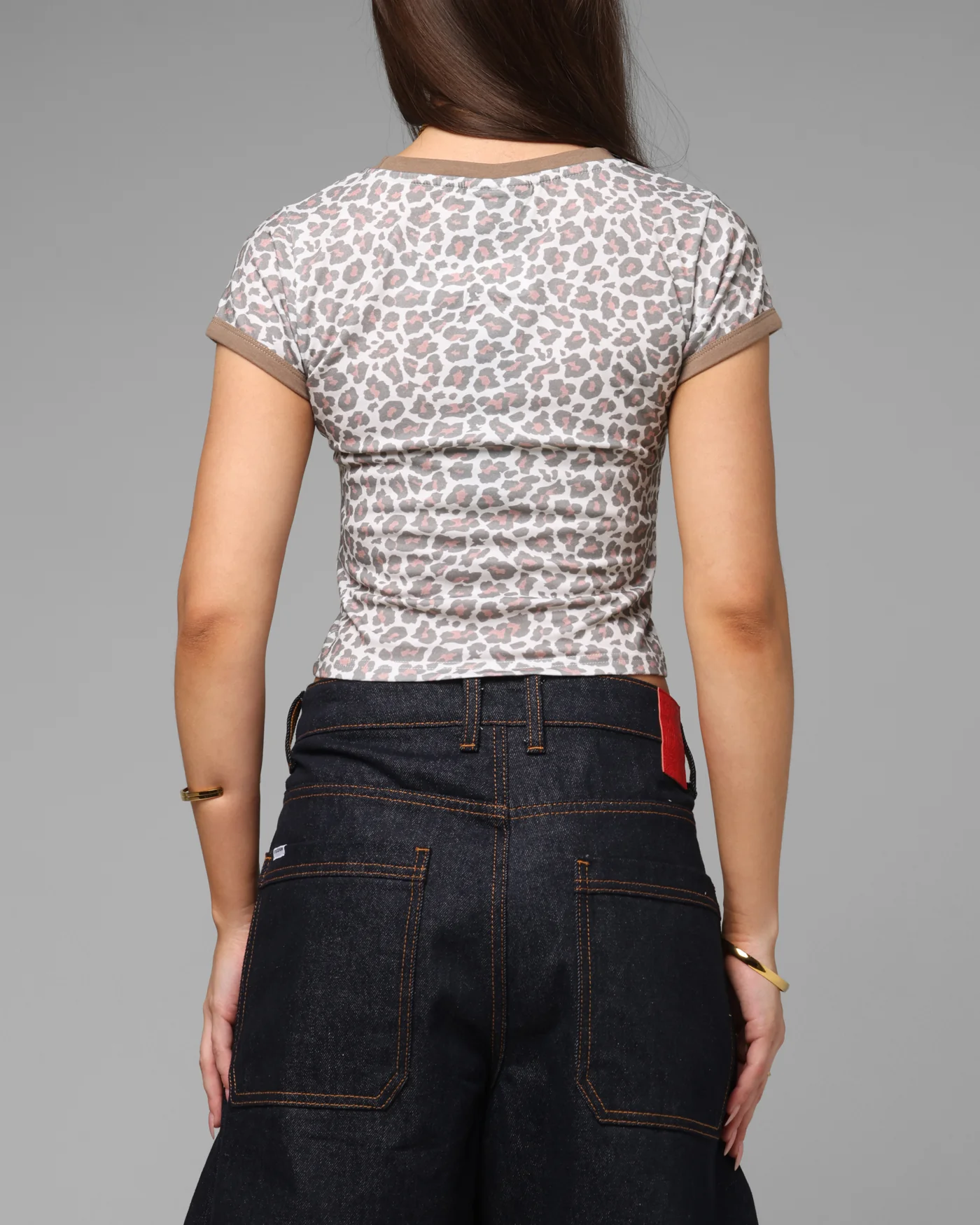 Loiter Women's Holy Fire Crop T-Shirt Leopard - Image 3