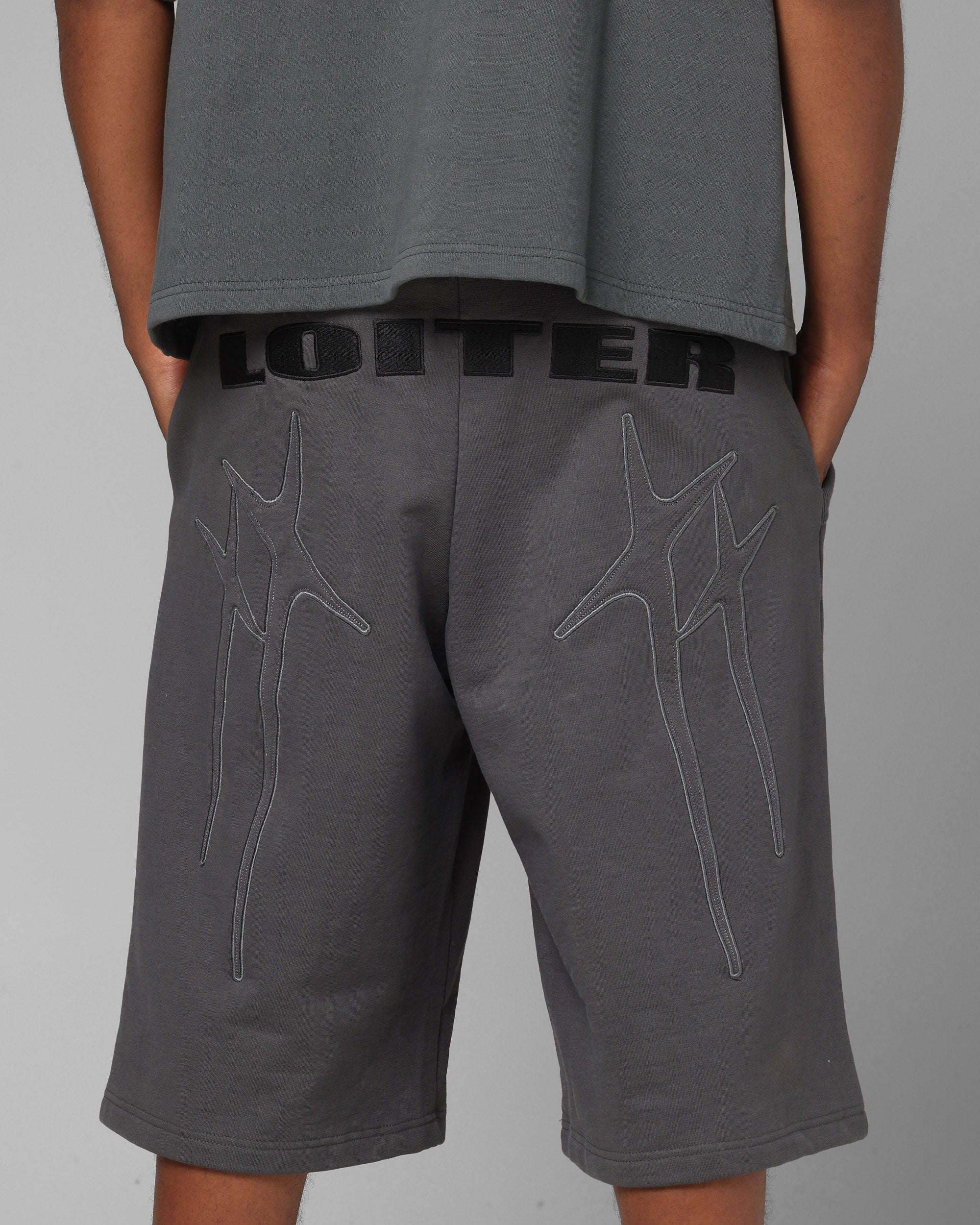 Loiter World Cup Shorts Charcoal - Image 3