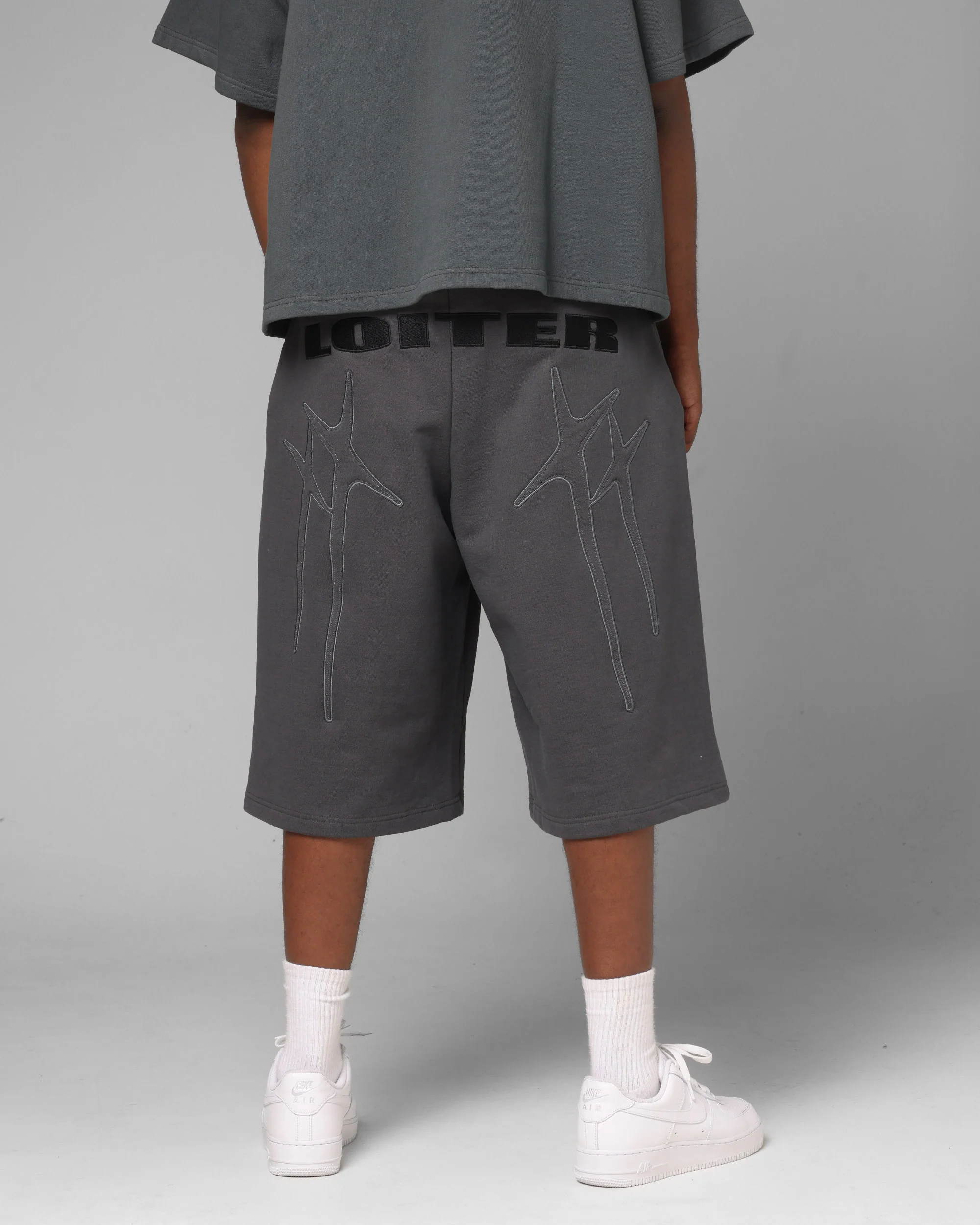 Loiter World Cup Shorts Charcoal - Image 4