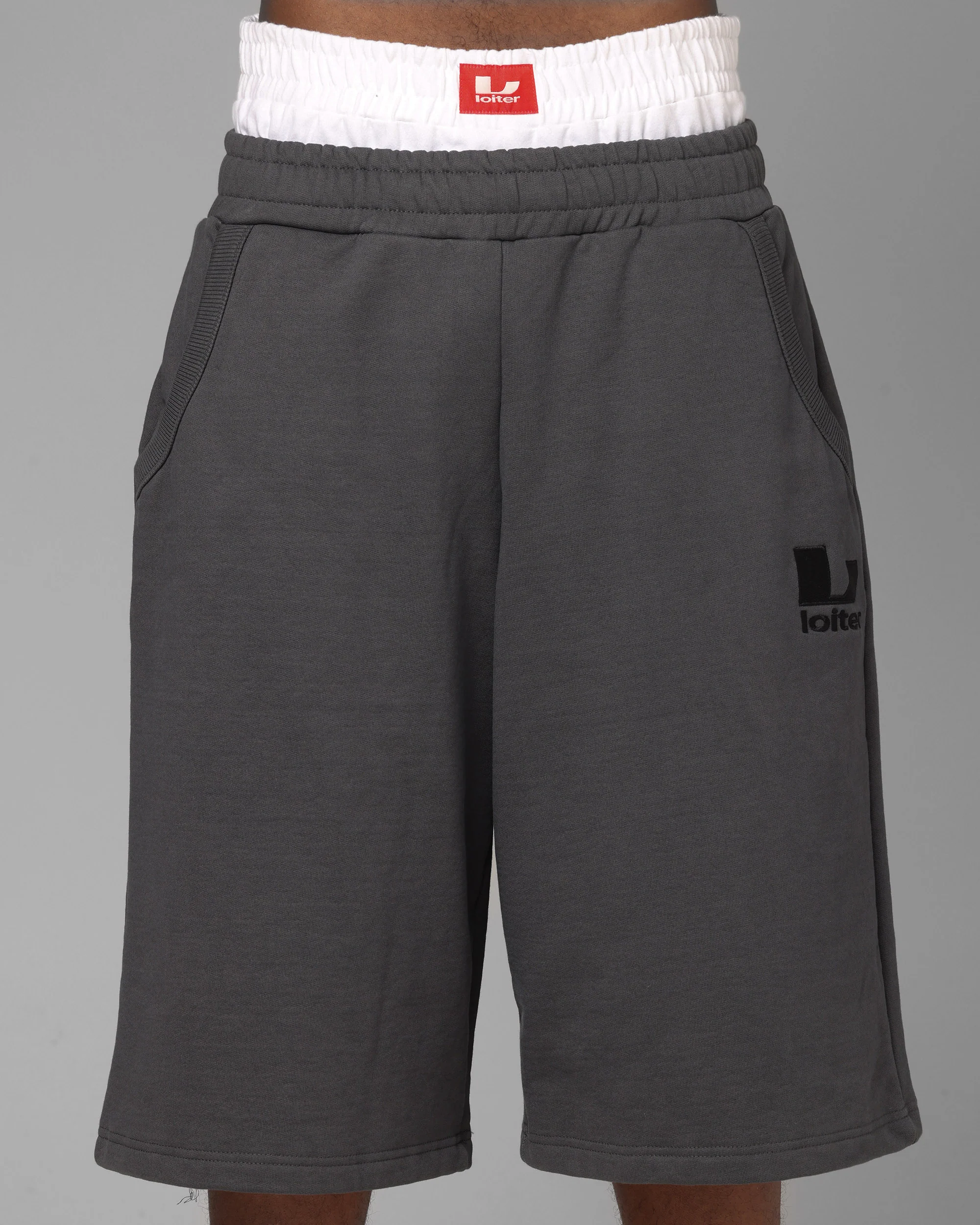 Loiter World Cup Shorts Charcoal - Image 7