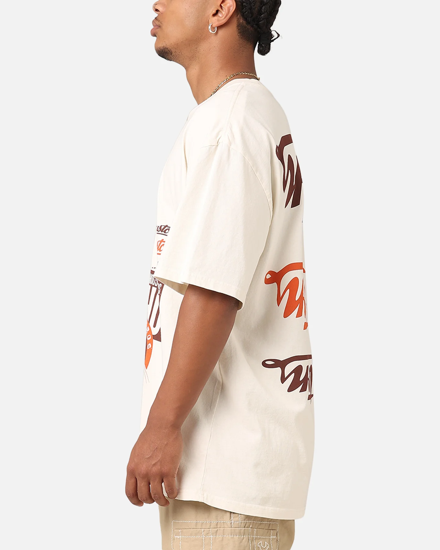 Majestic Athletic Houston Astros Patchwork T-Shirt Ecru - Image 6